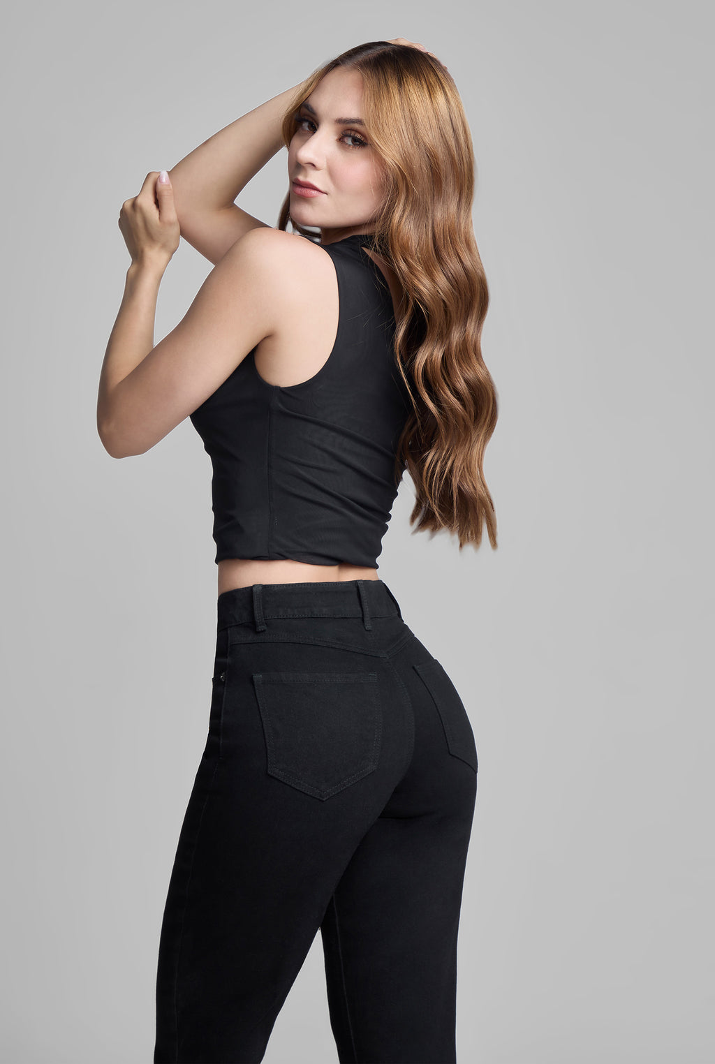 JEANS RECTO 0075NGRO