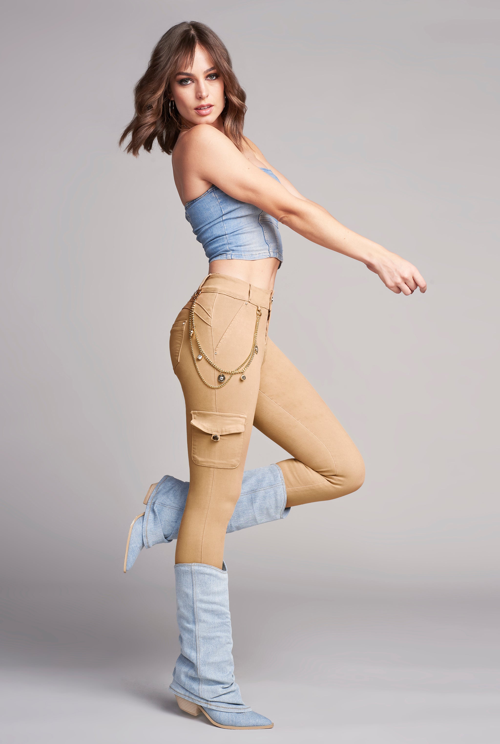 JEANS SUPER SKINNY CAMEL 9561CAME