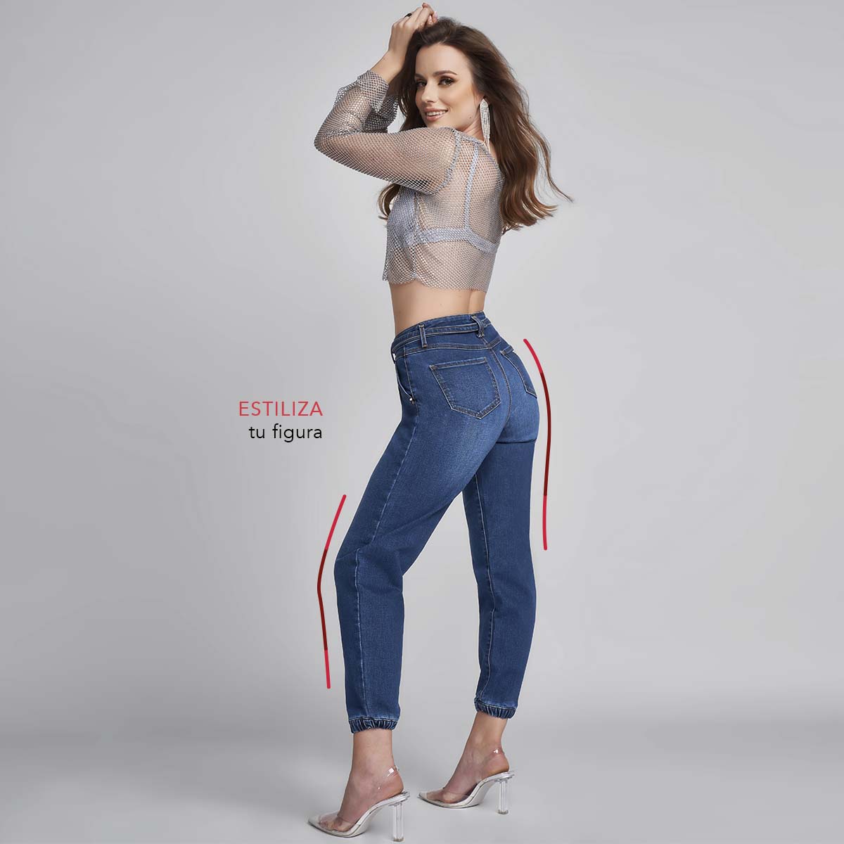 JEANS MOM SLIM CINTURA ALTA AZUL OBSCURO 9370STOB (7831758897289)