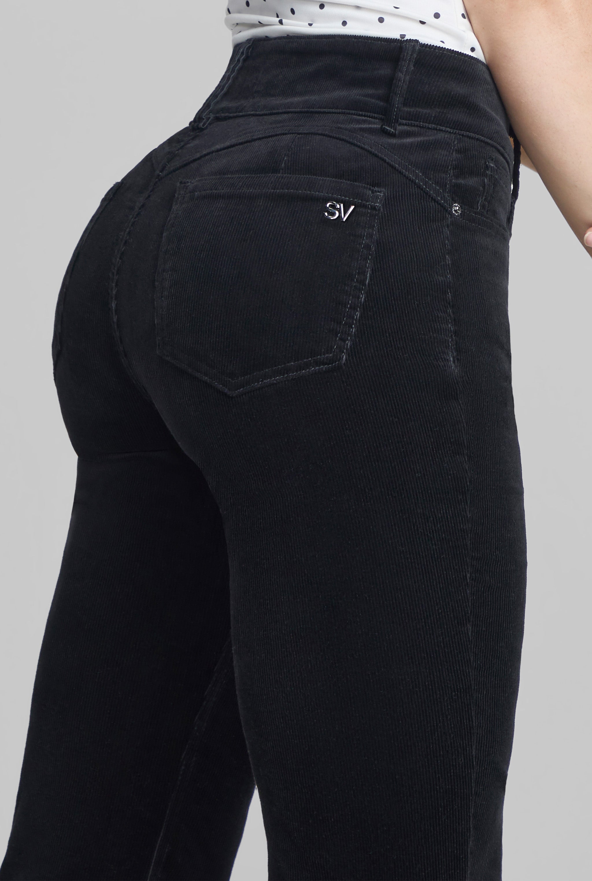 JEANS SEMI CAMPANA 0070NGRO
