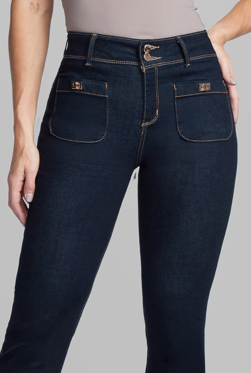 JEANS SEMI CAMPANA 0182STON