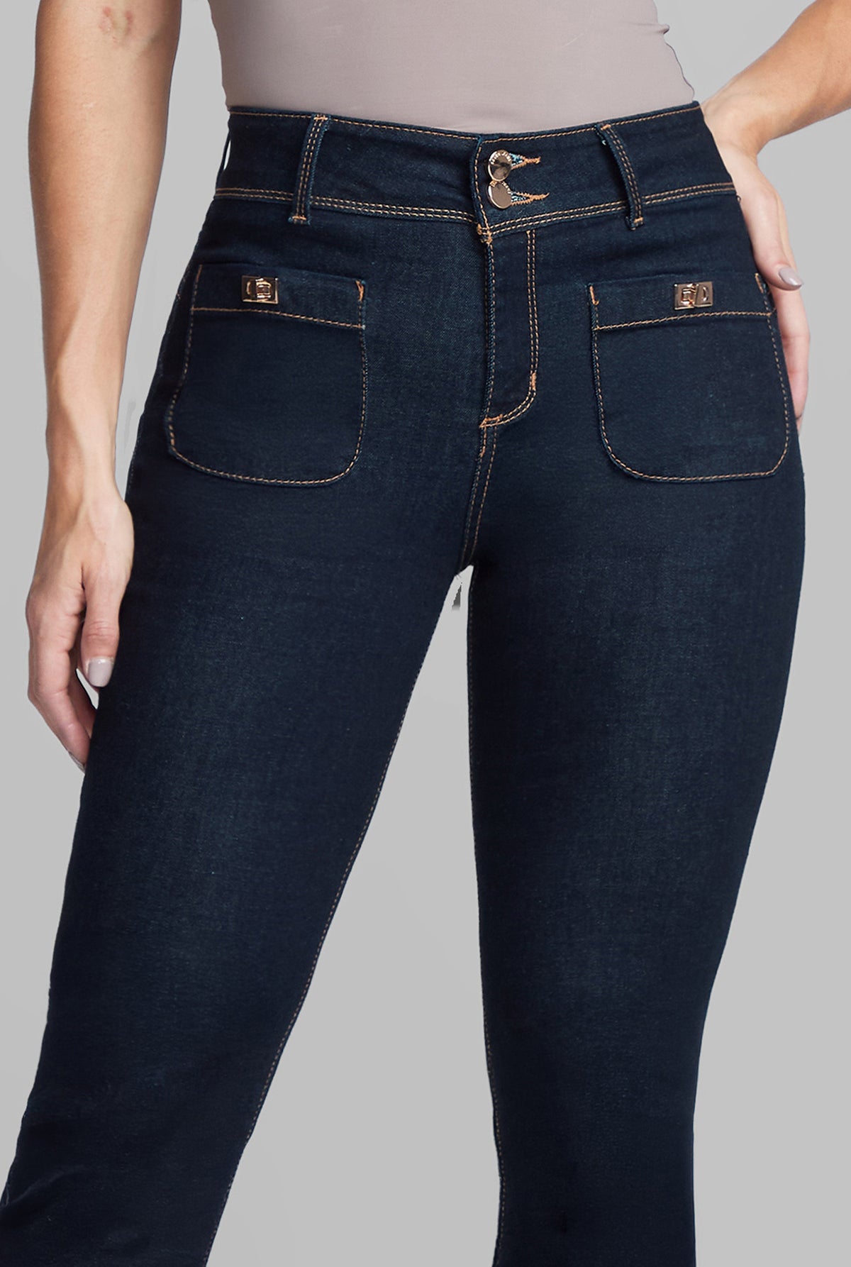 JEANS SEMI CAMPANA 0182STON