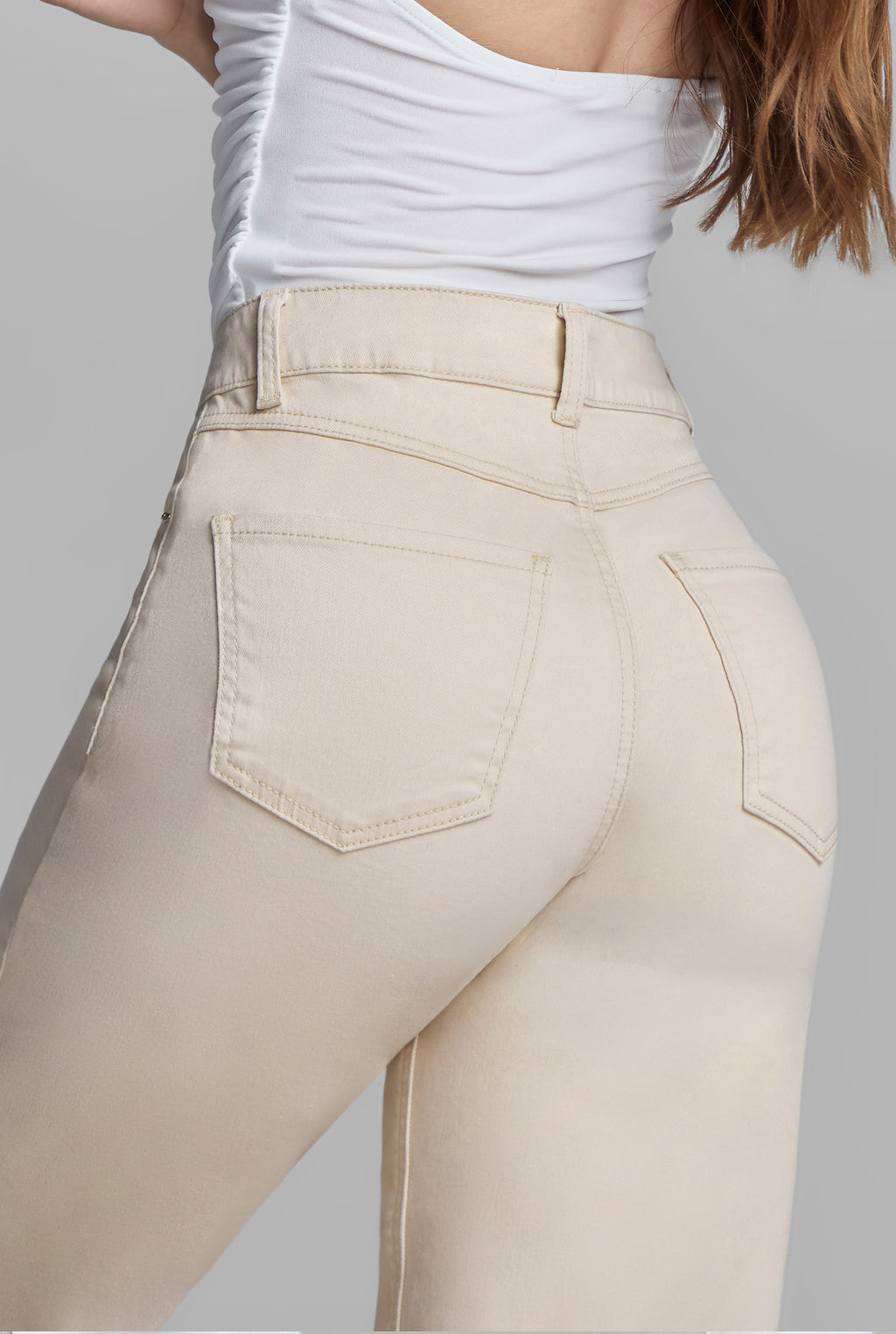 JEANS WIDE LEG 0211BEIG