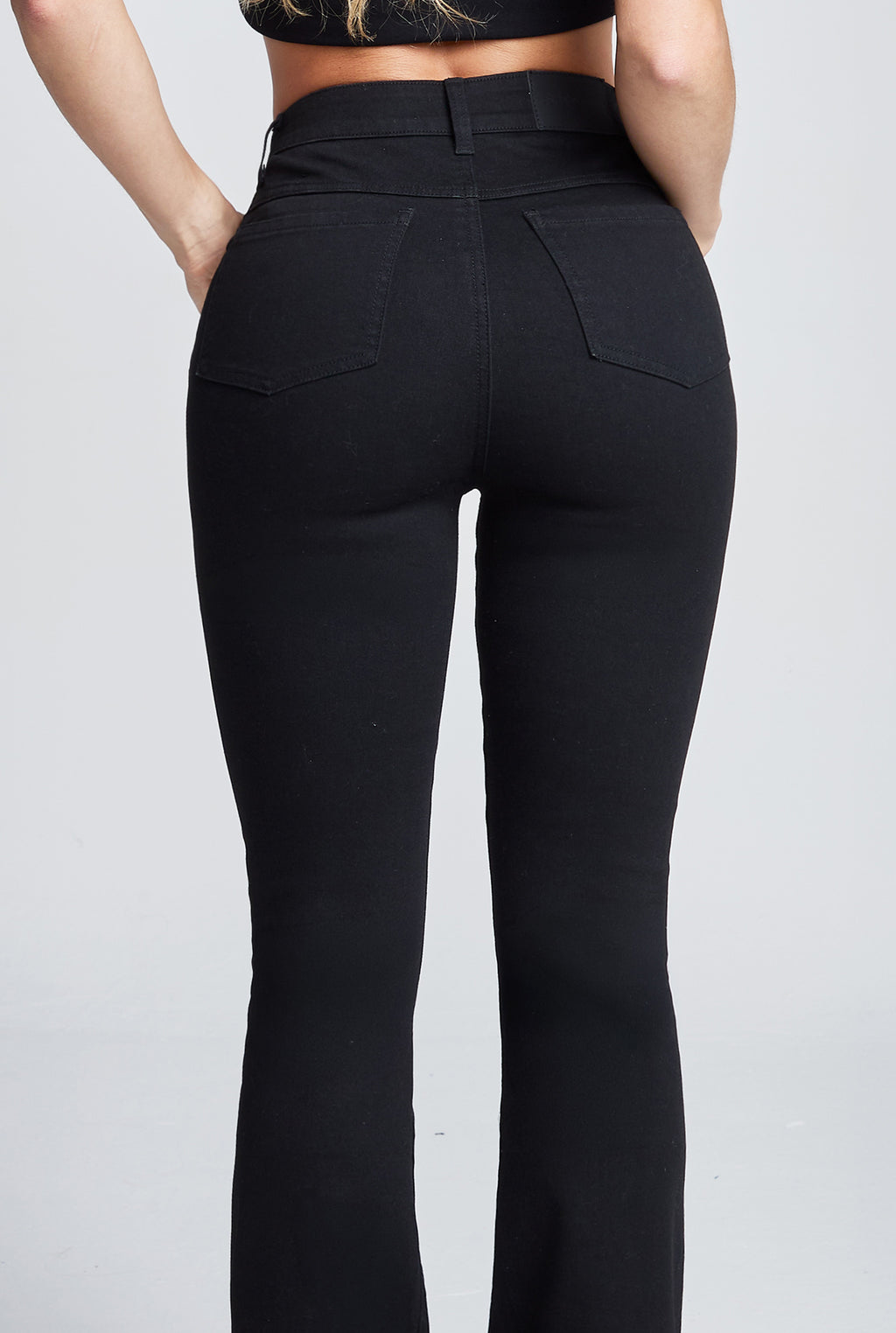 JEANS SEMI CAMPANA 7033NGRO