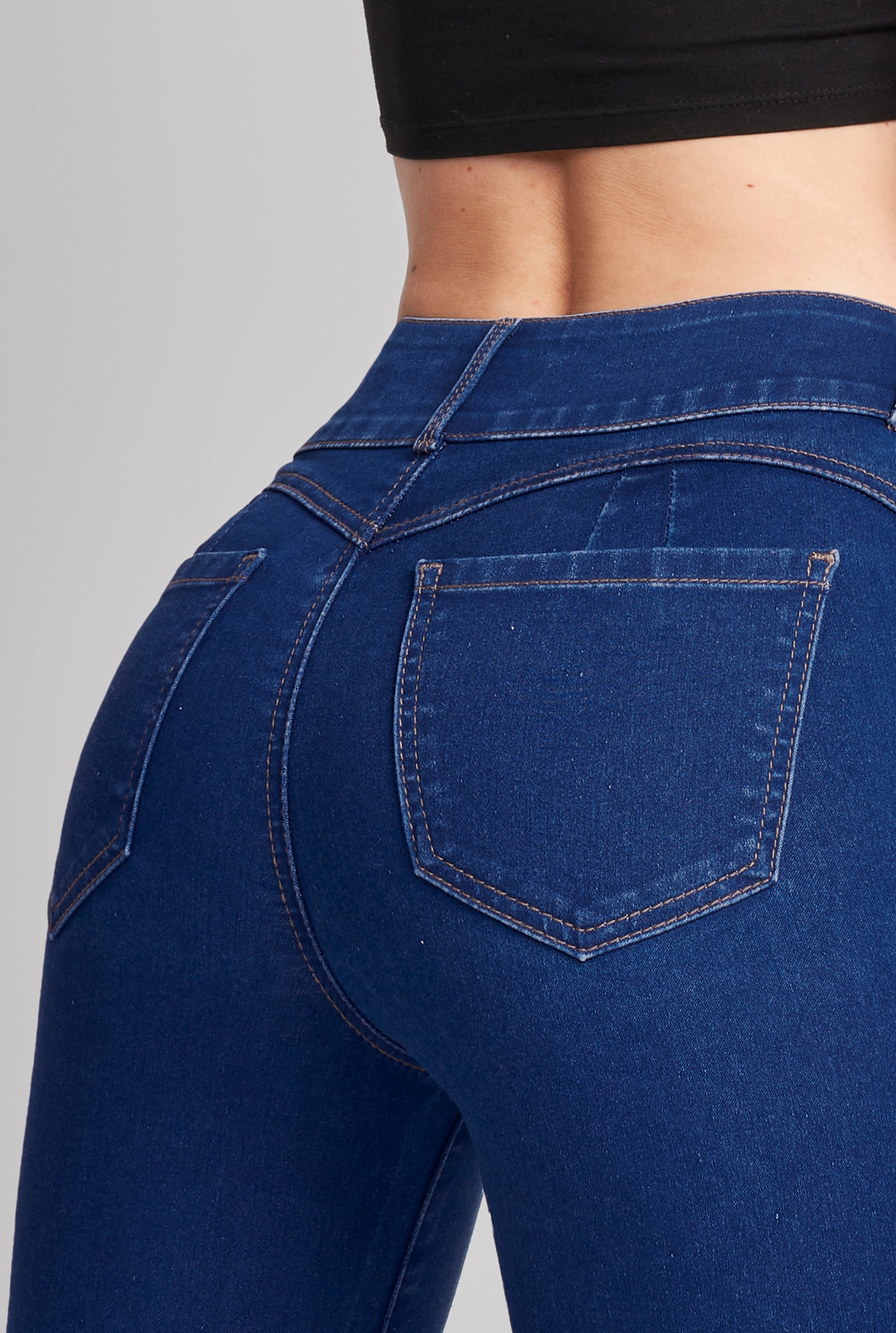 JEANS SÚPER SKINNY CINTURA MEDIA TECNOLOGÍA PUSH UP 1170STME