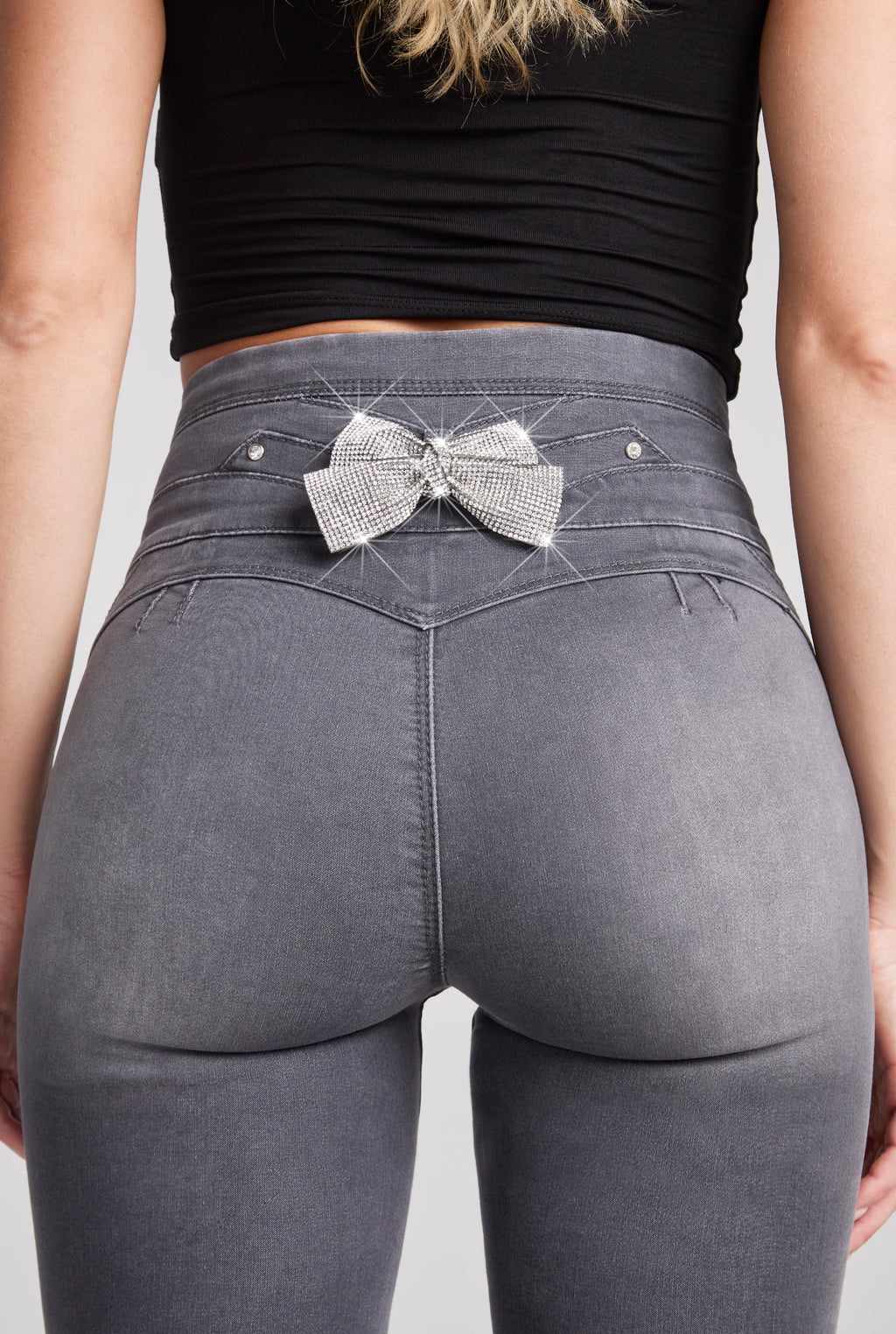 JEANS SÚPER SKINNY BUENÍSSIMA 9778GRIS (7812720525449)