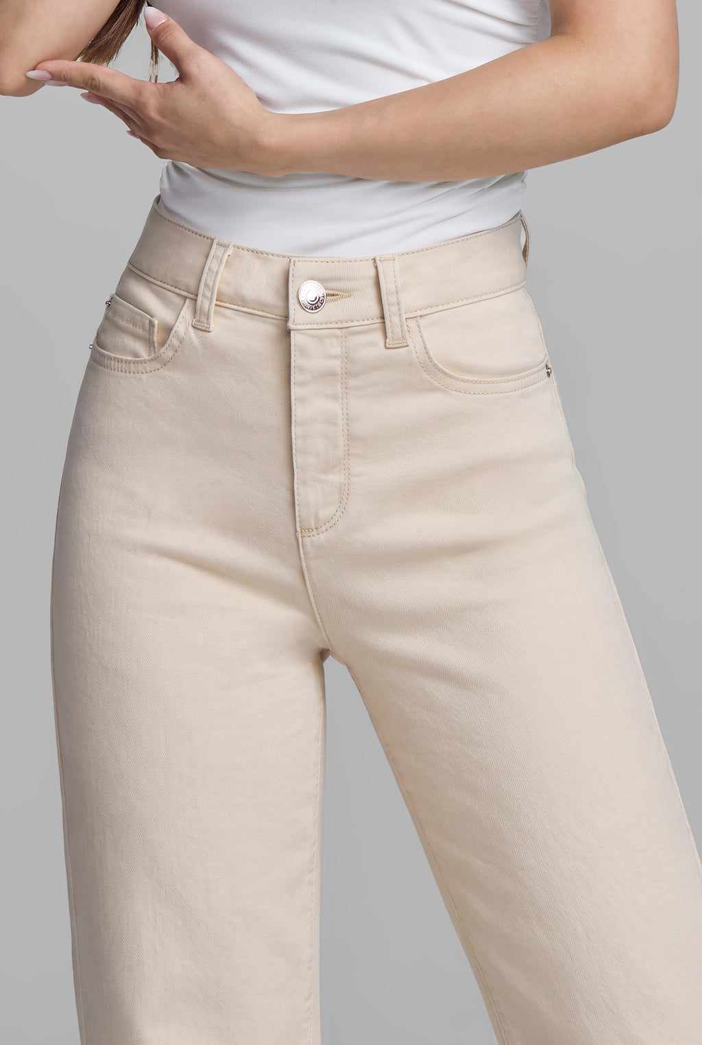 JEANS WIDE LEG 0211BEIG