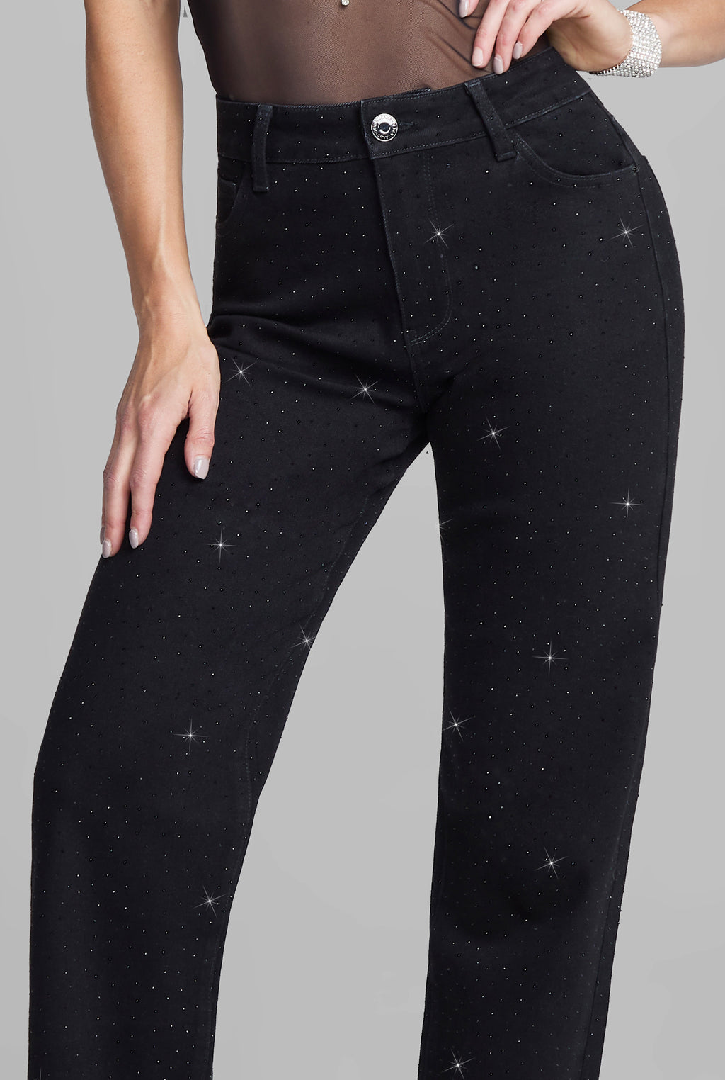 JEANS RECTO ANCHO 0236NGRO