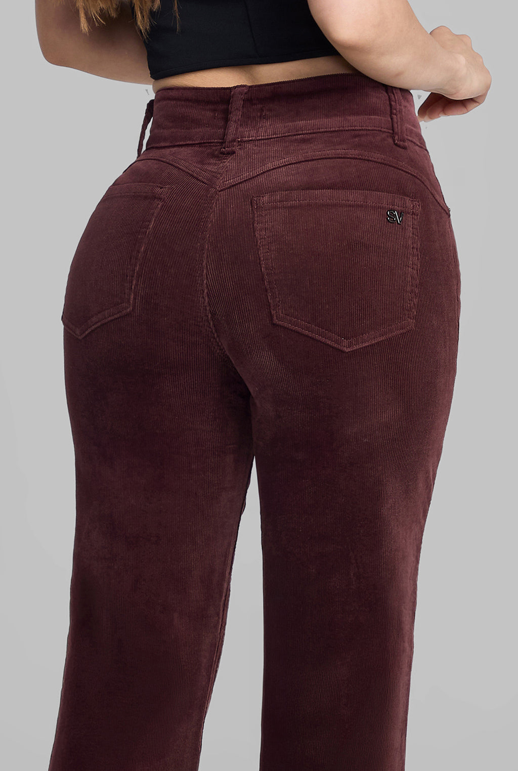 JEANS CINTURA ALTA RECTO 0242VINO