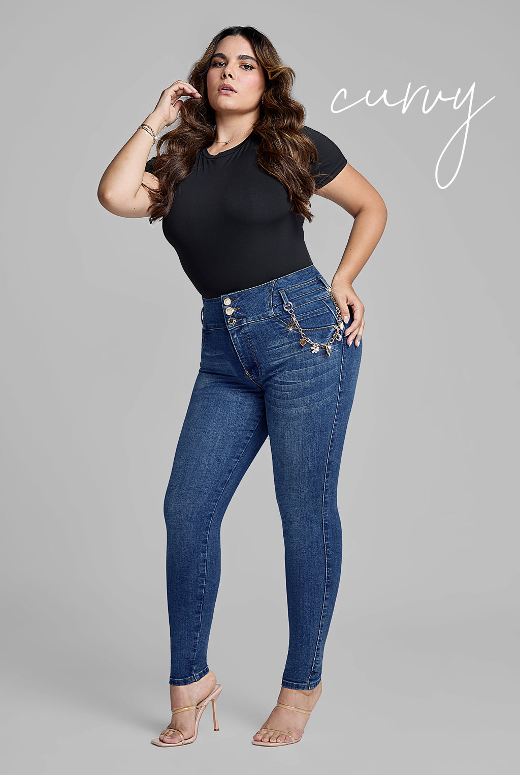 JEANS SUPER SKINNY 0207STOB PLUS SIZE