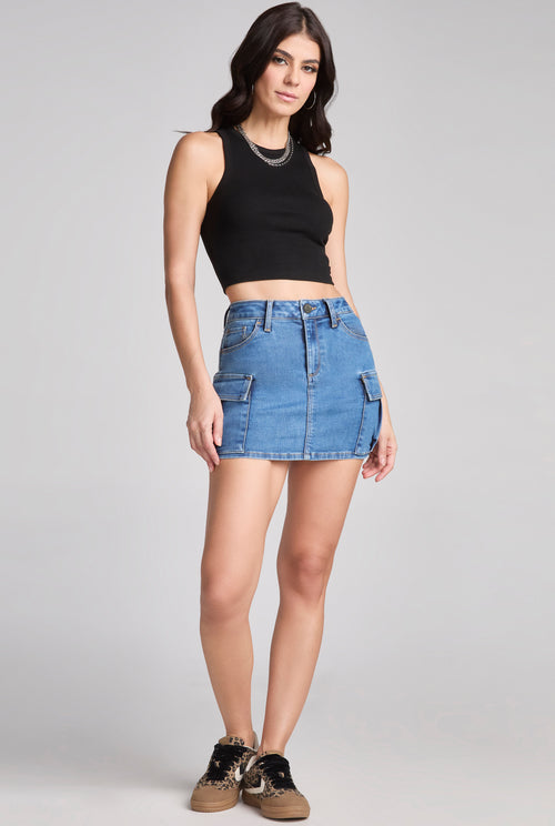 FALDA SHORT CARGO DENIM 9897STME (7855973957769)