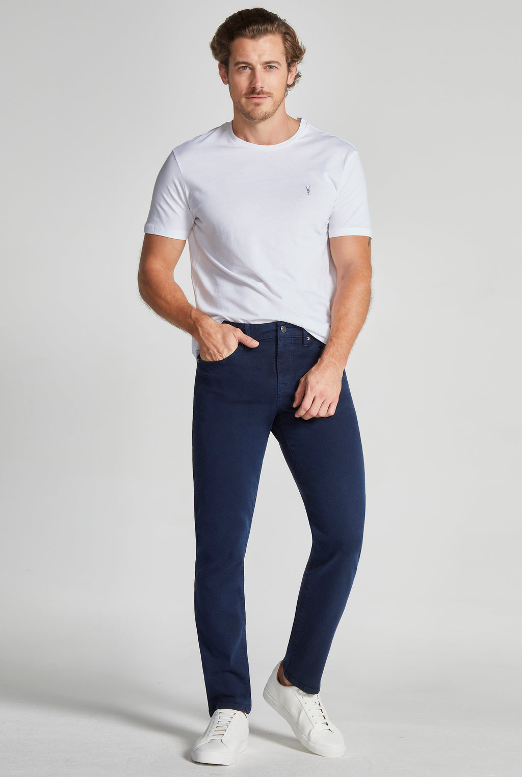 JEANS CORTE SLIM COLOR NAVI 7097MARI (8191668224137)