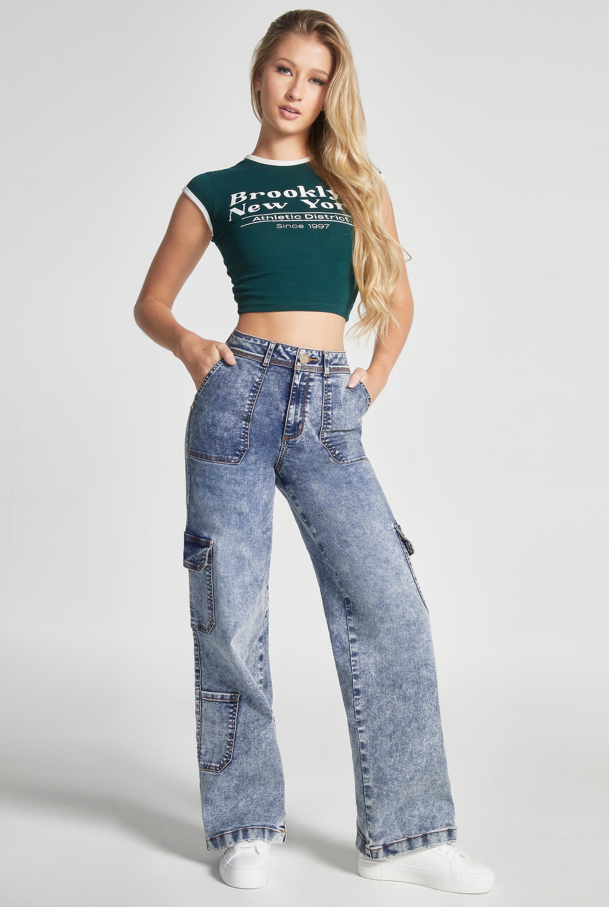 JEANS CARGO CINTURA ALTA TECNOLOGÍA PUSH UP 0082ACWA