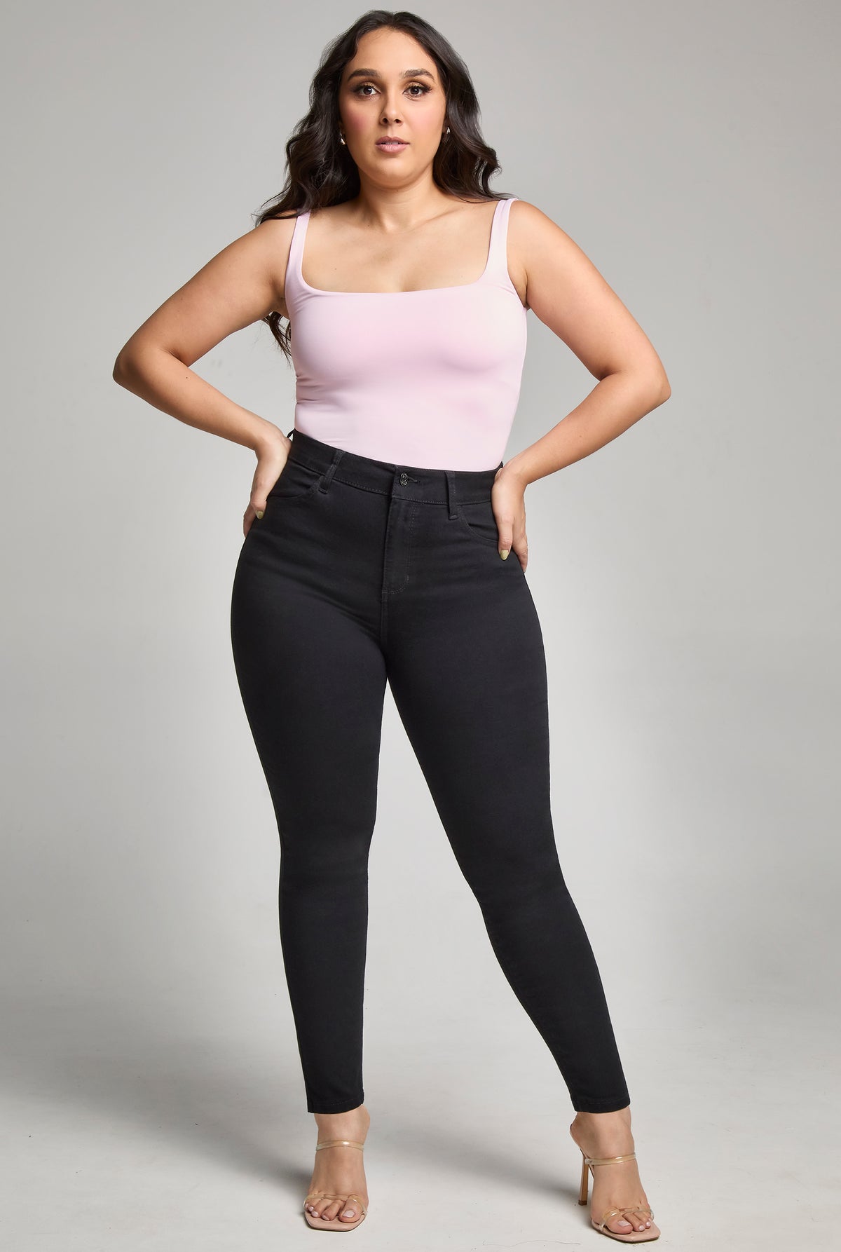 JEANS PLUS SIZE SKINNY SEXY SILUETTE 7032NGRO (8389957353609)
