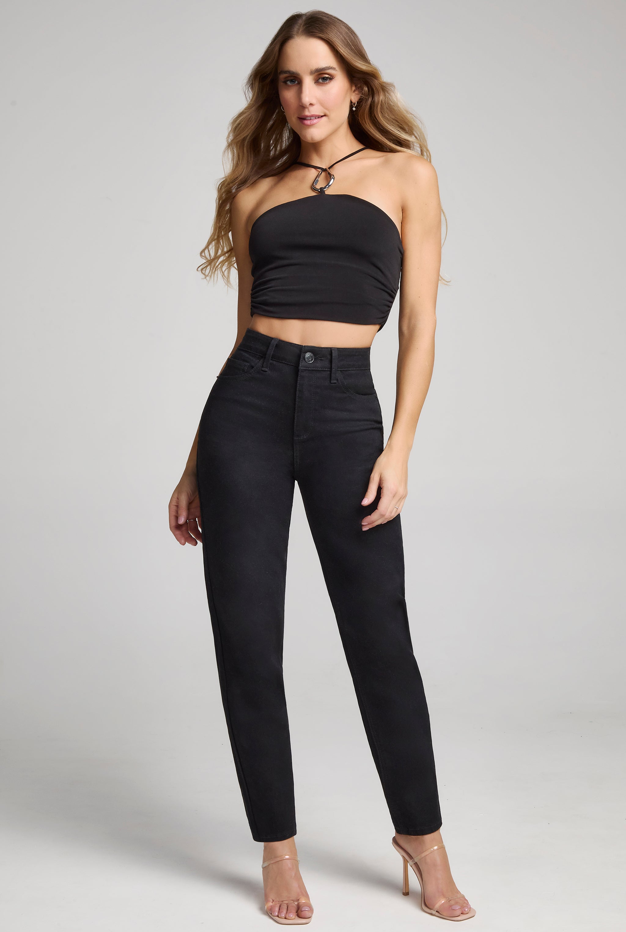 JEANS MOM SLIM FLEX 0076NGRO