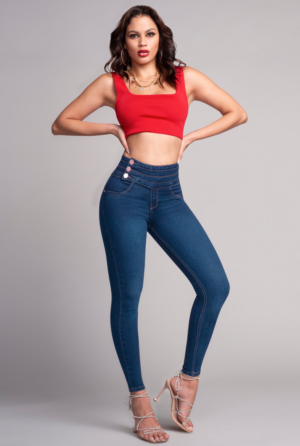 JEANS SUPER SKINNY CINTURA ALTA PUSH UP 6073STMO (7119198093449)