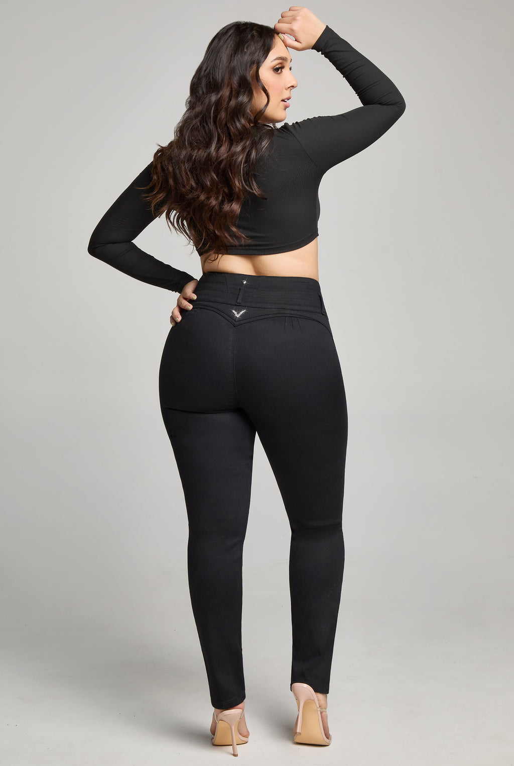 JEANS PLUS SIZE SKINNY SCULPT 360° 9796NGRO (8389983469705)