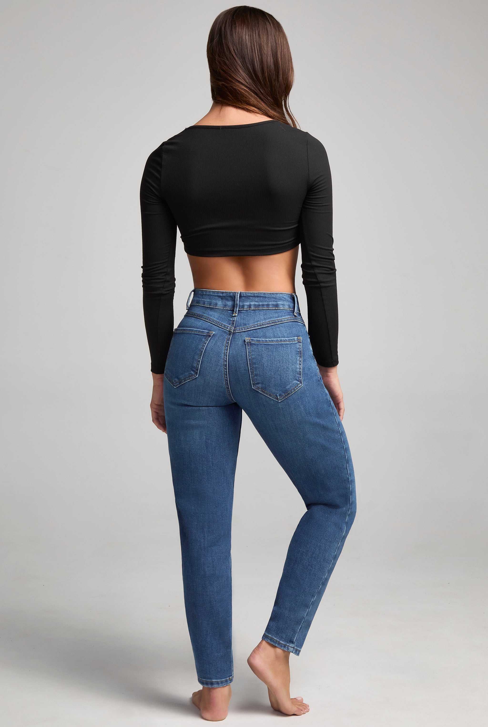 JEANS MOM SLIM TIRO SUPER ALTO FLEX 0076STME