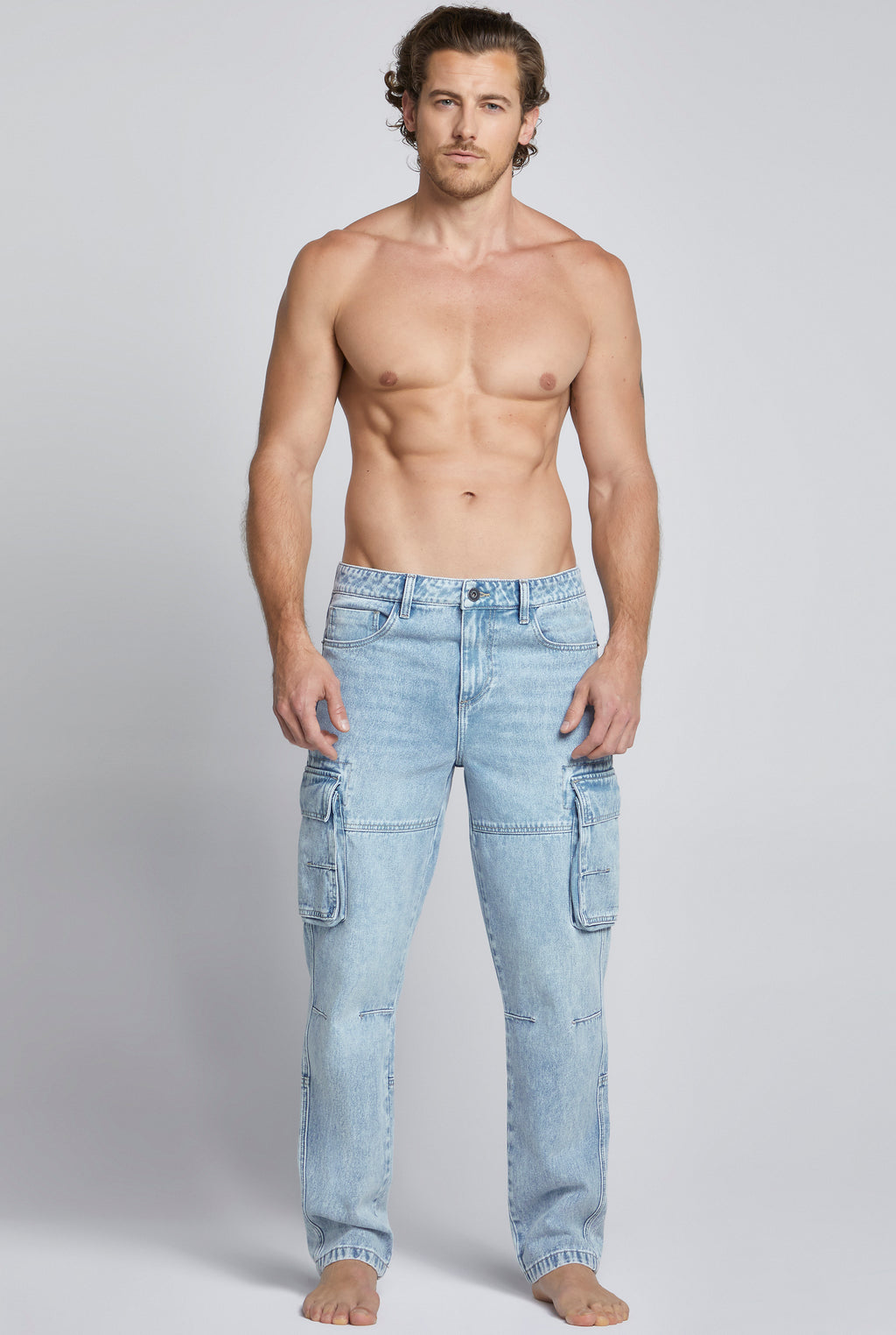 JEANS CARGO CORTE RECTO 7078STCL