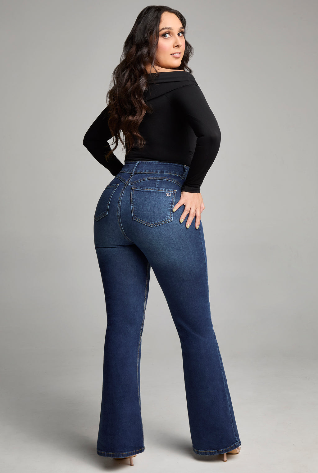 JEANS PLUS SIZE SEMI CAMPANA BUENISSIMA 0070STOB (8389972361353)