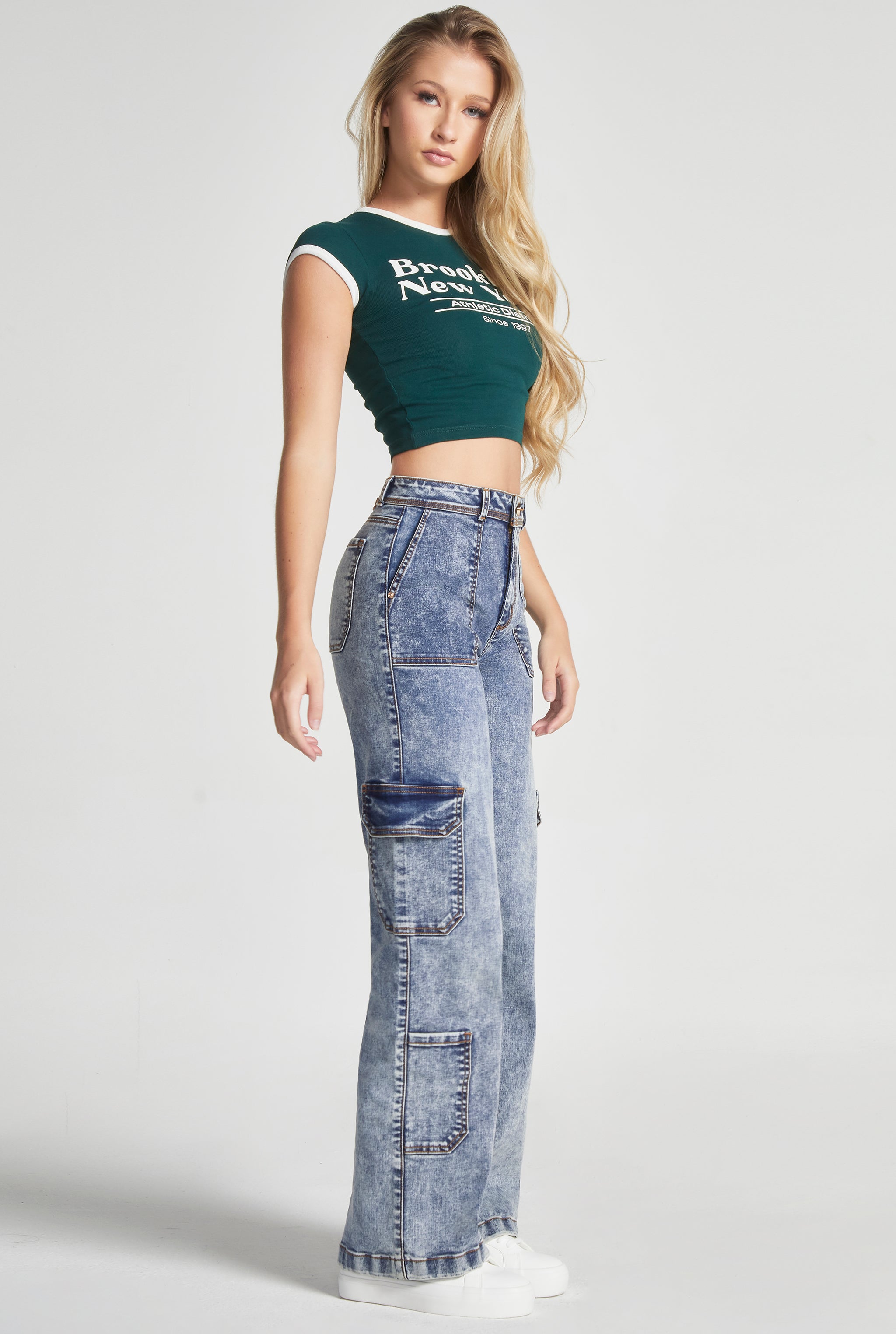 JEANS CARGO CINTURA ALTA TECNOLOGÍA PUSH UP 0082ACWA