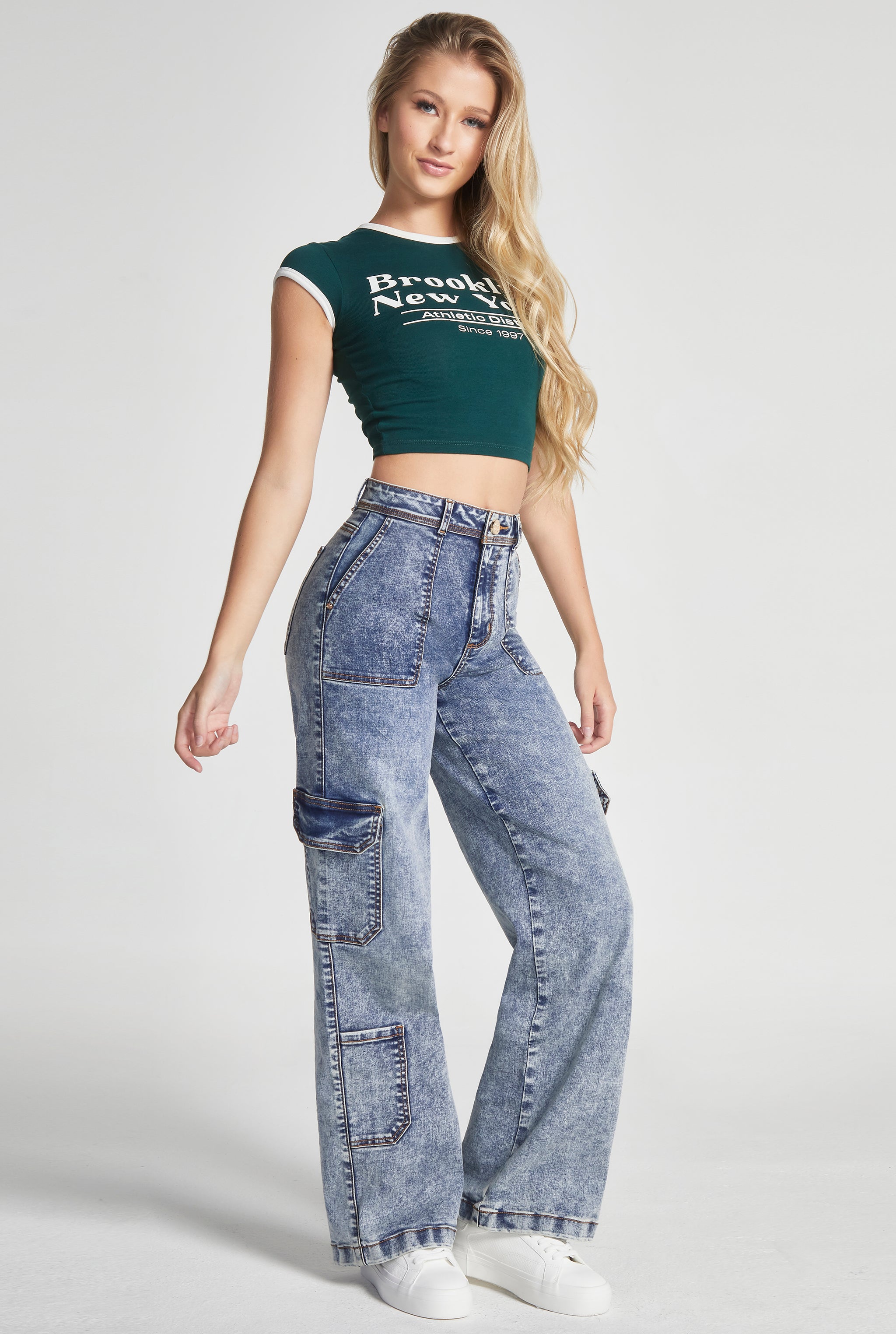 JEANS CARGO CINTURA ALTA TECNOLOGÍA PUSH UP 0082ACWA