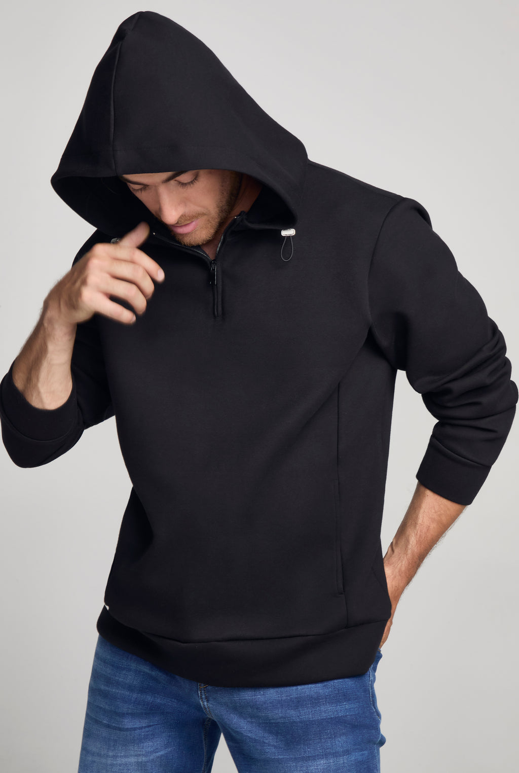 SUDADERA SLIM 3207NGRO (8405001076873)