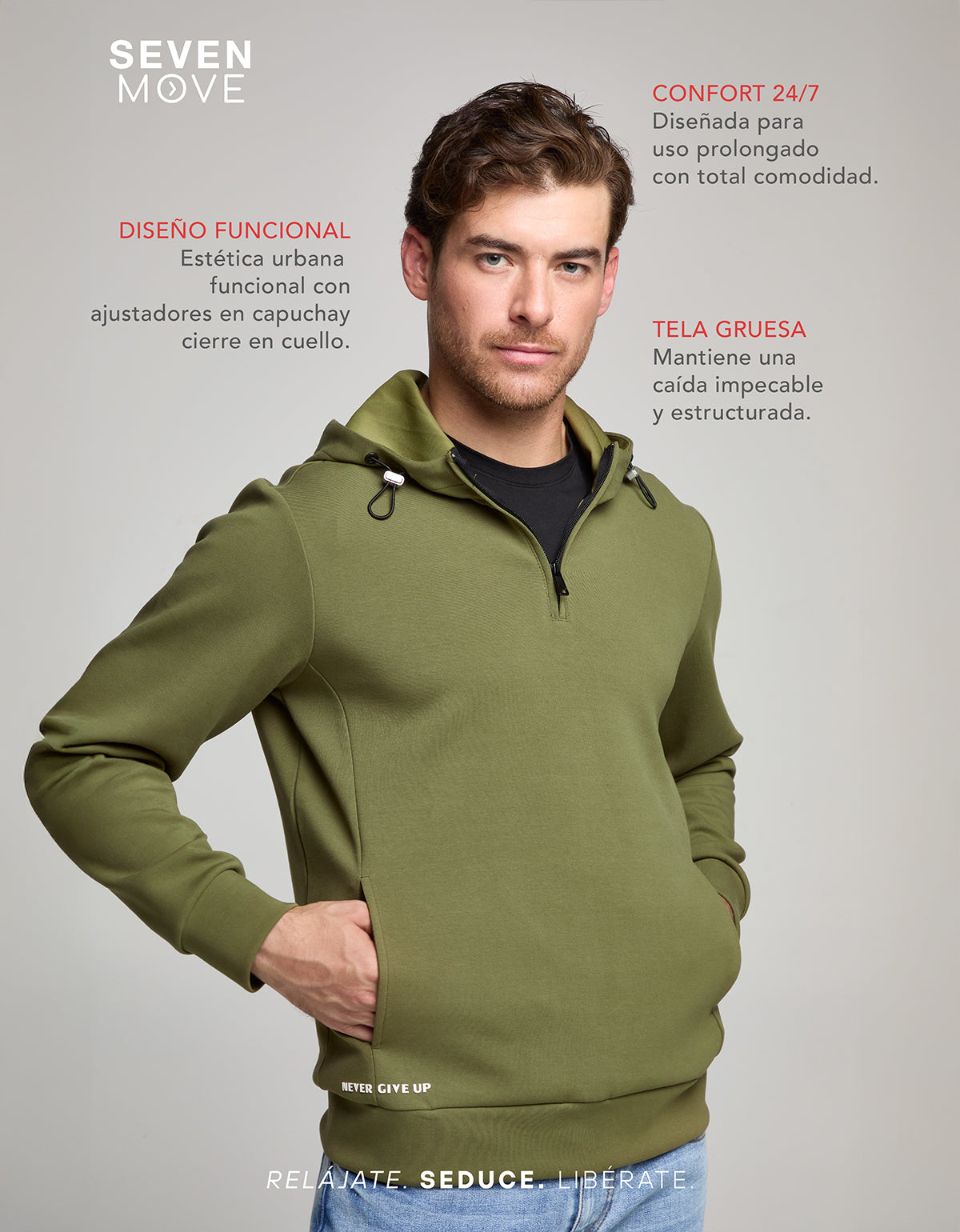 SUDADERA SLIM 3207VERM (8405002289289)