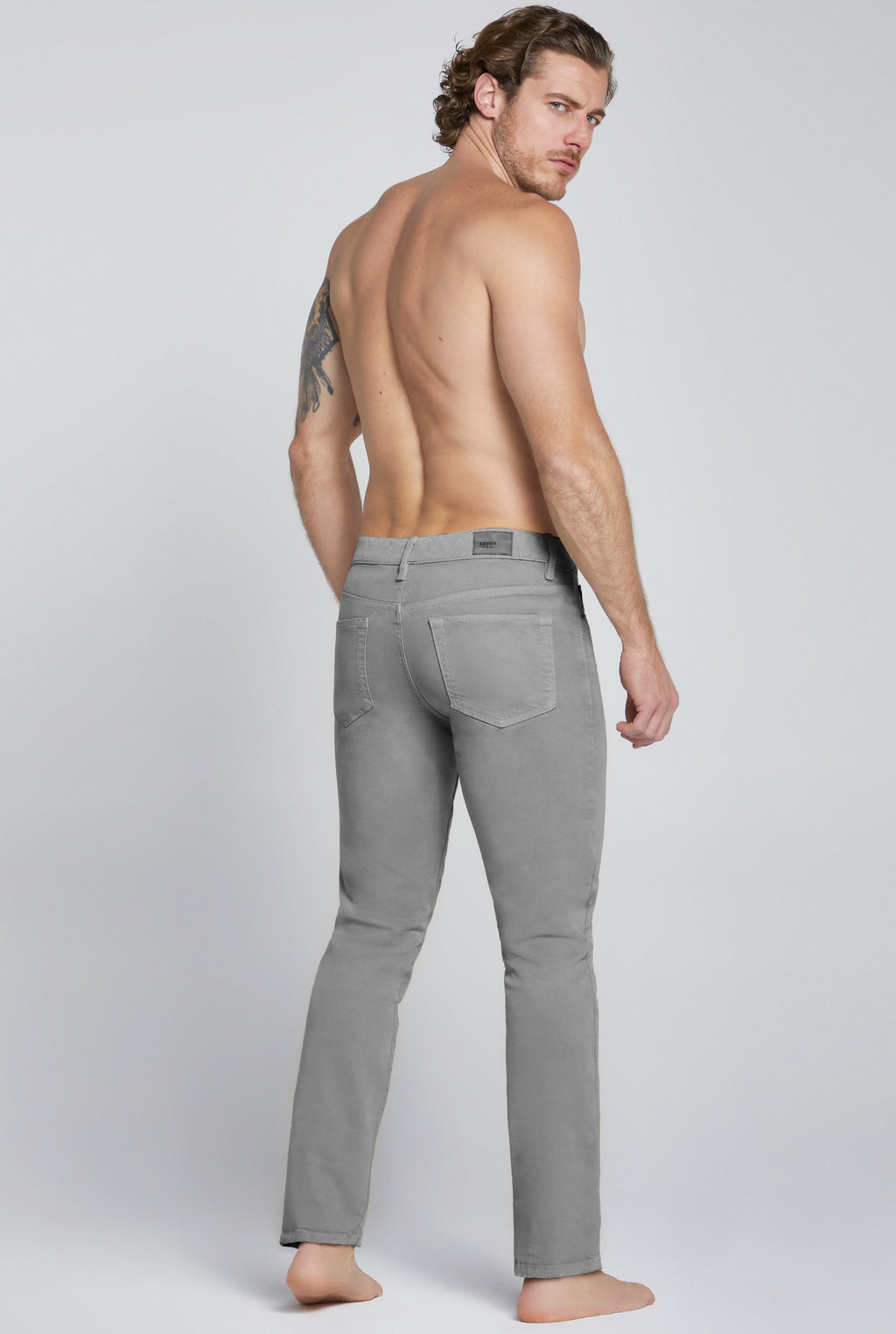 JEANS PARA HOMBRE CORTE SLIM COLOR GRIS 7097GRIS