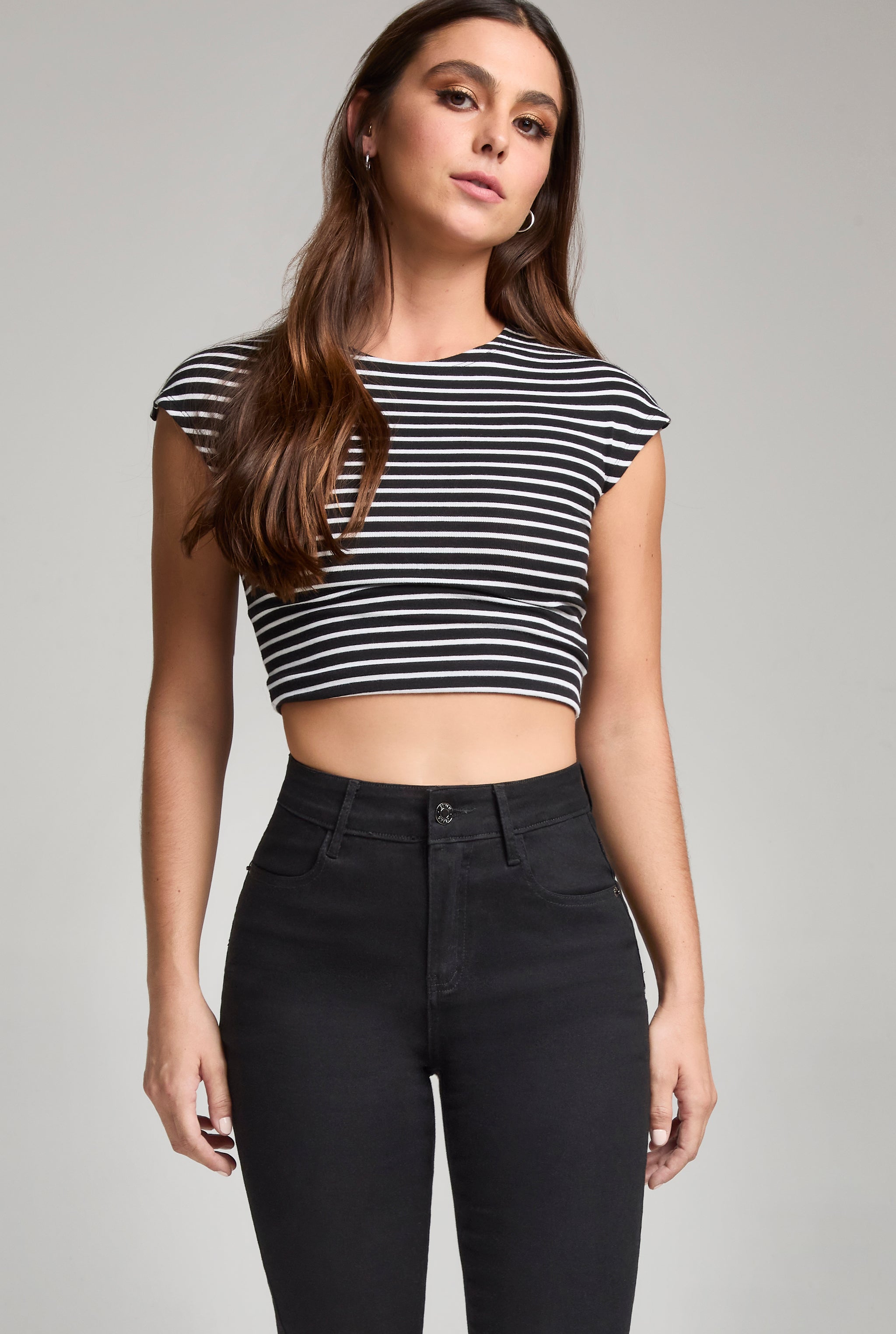 JEANS SKINNY TIRO MEDIO SEXY SILUETTE 7032NGRO