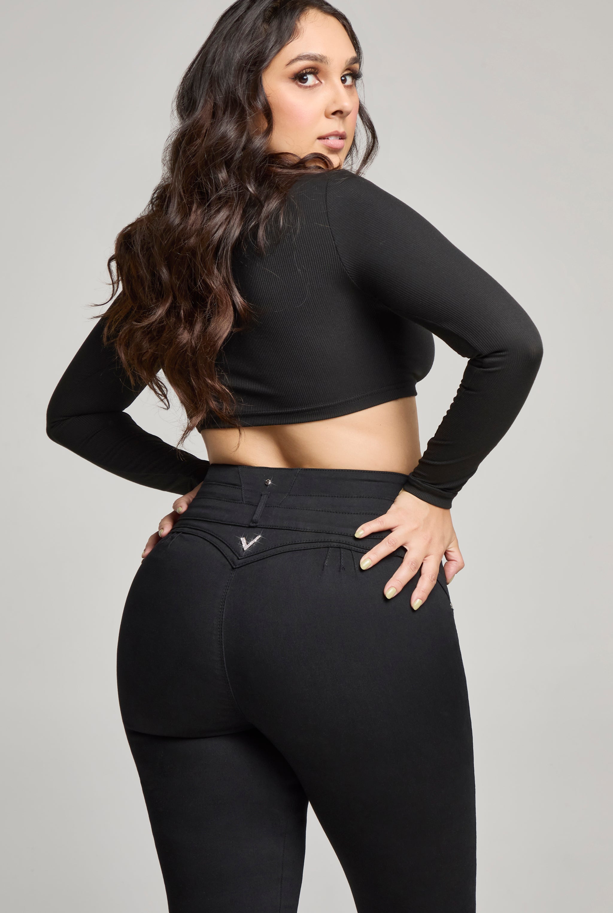 JEANS PLUS SIZE SKINNY SCULPT 360° 9796NGRO (8389983469705)