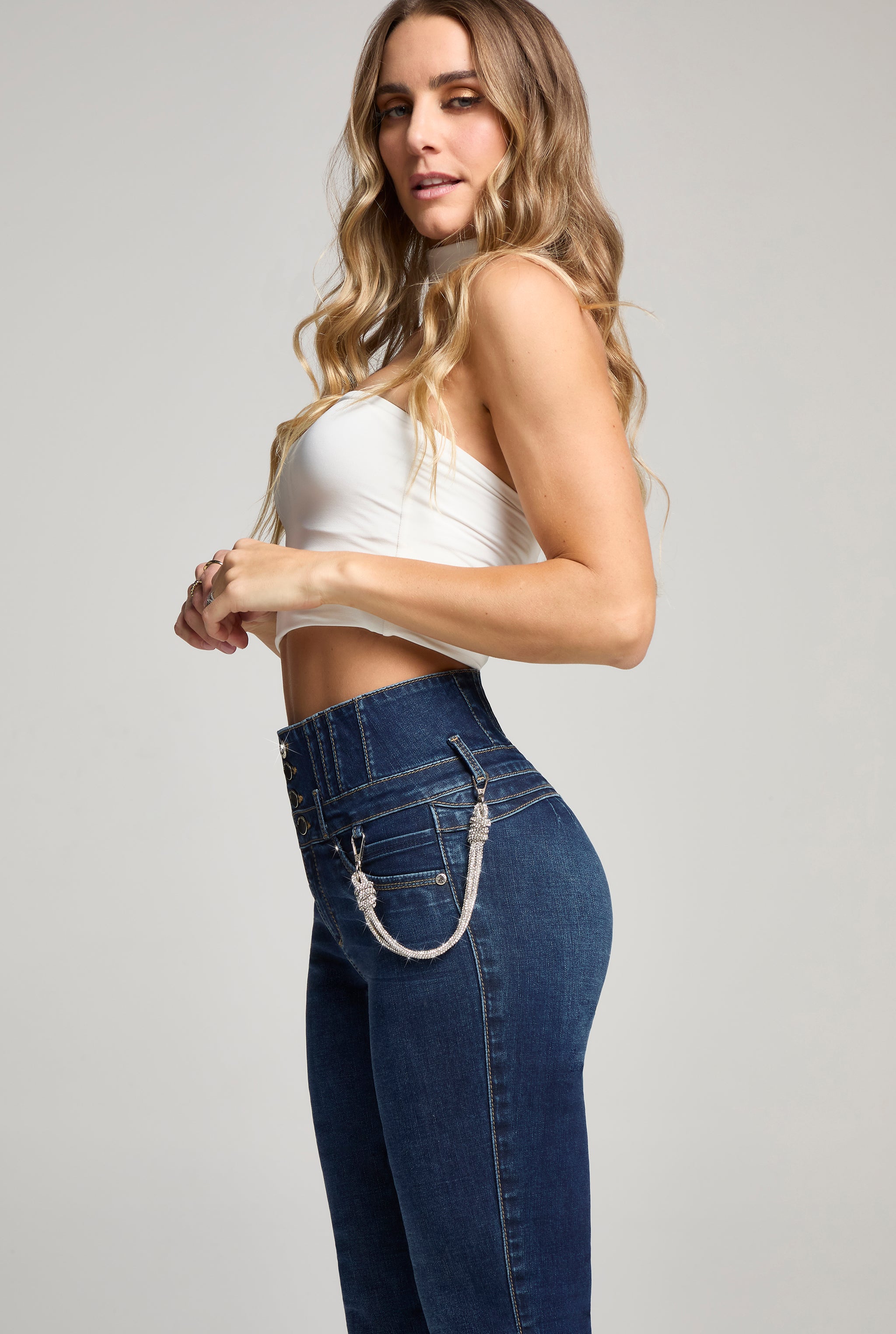 JEANS SEMI CAMPANA SCULPT 360° 9774STOB