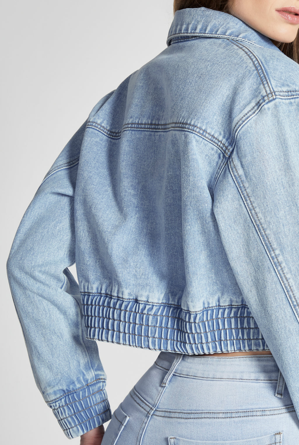 CHAMARRA BOMBER URBAN AZUL STONE MEDIO 4194STME