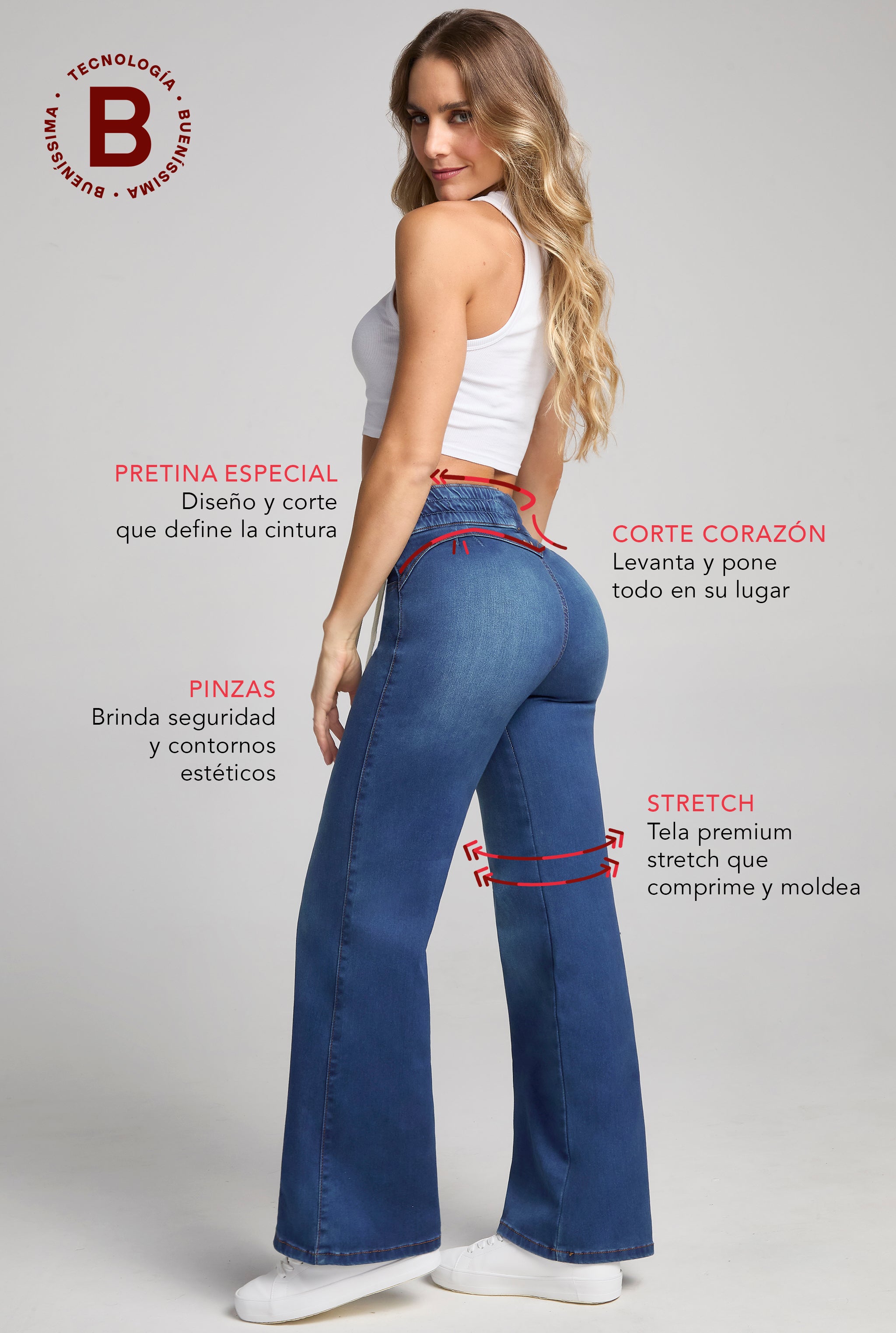 JEANS PIERNA ANCHA BUENISSIMA 9922STME