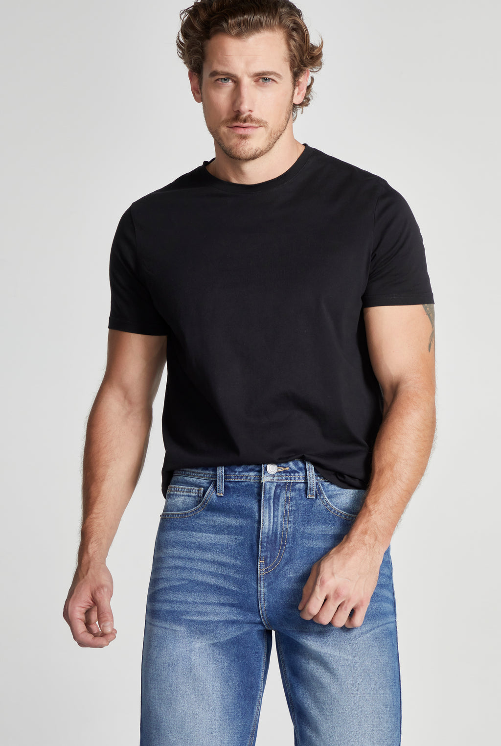 JEANS PARA HOMBRE CINTURA REGULAR CORTE RECTO RETRO 7076STOB (8189560225929)