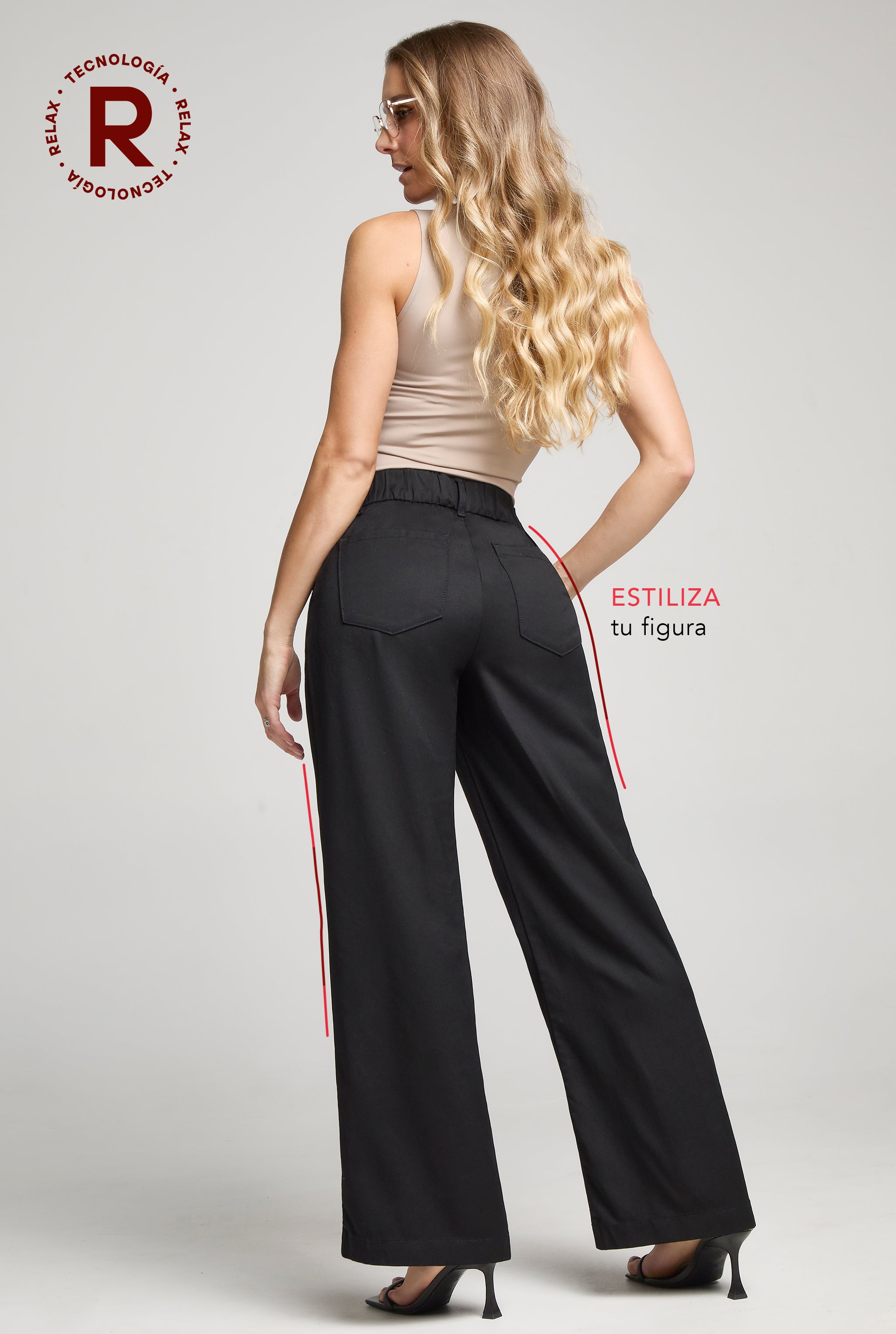 PANTALON PIERNA ANCHA RELAX 0017NGRO