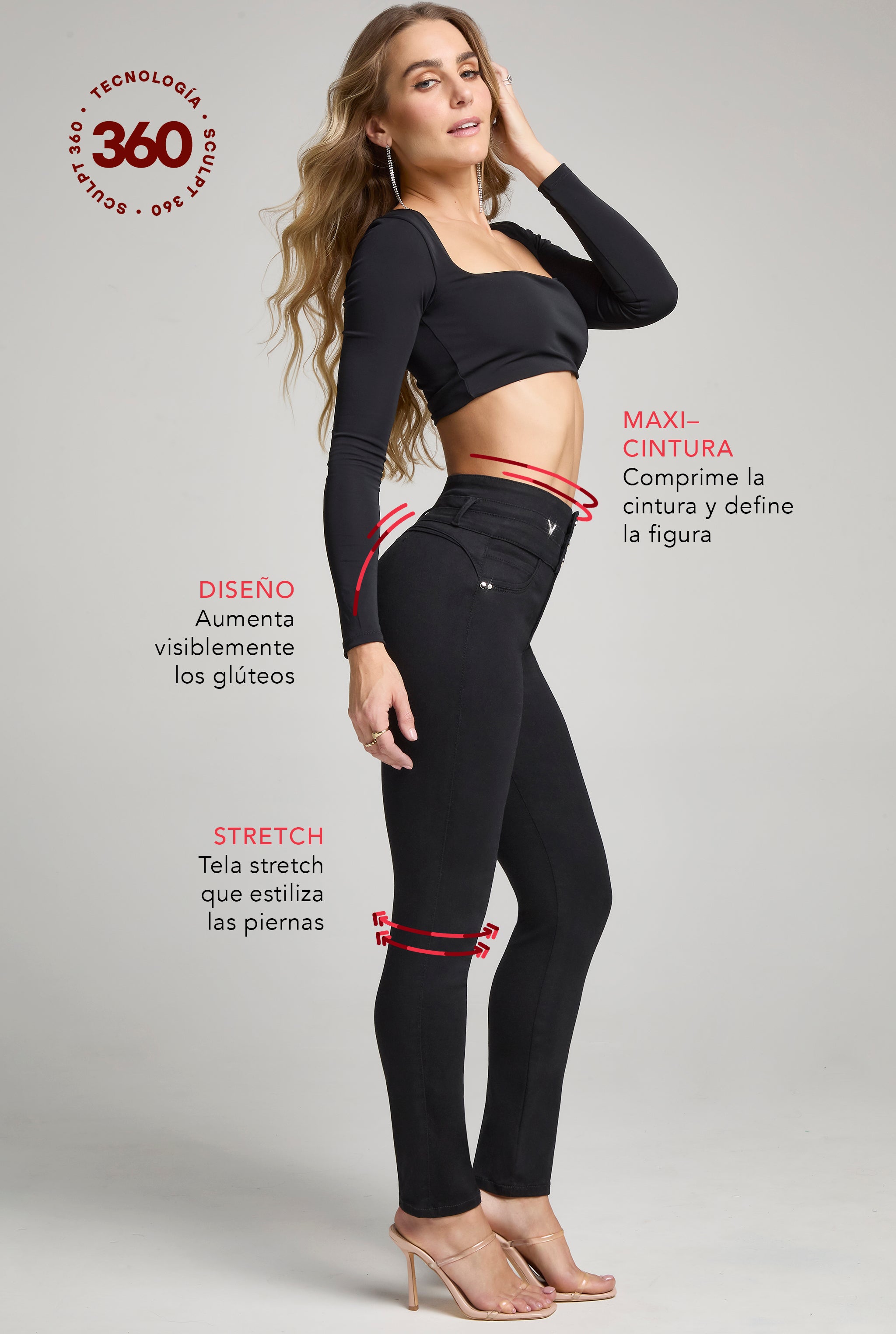 JEANS SKINNY SCULPT 360° 9796NGRO