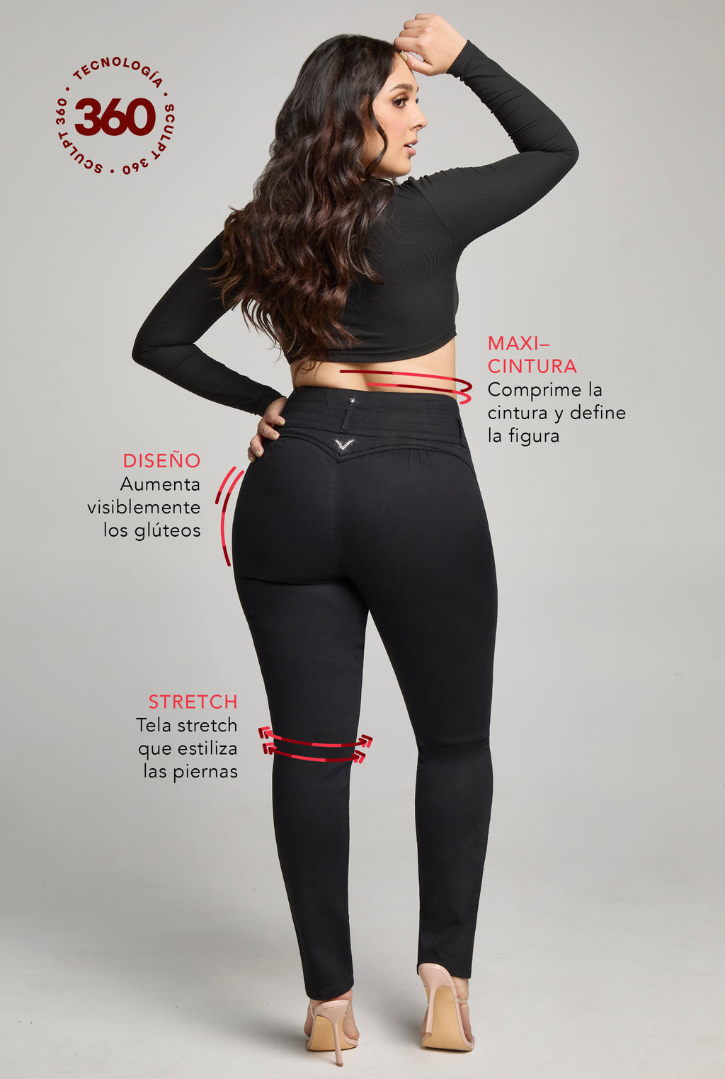 JEANS PLUS SIZE SKINNY SCULPT 360° 9796NGRO (8389983469705)