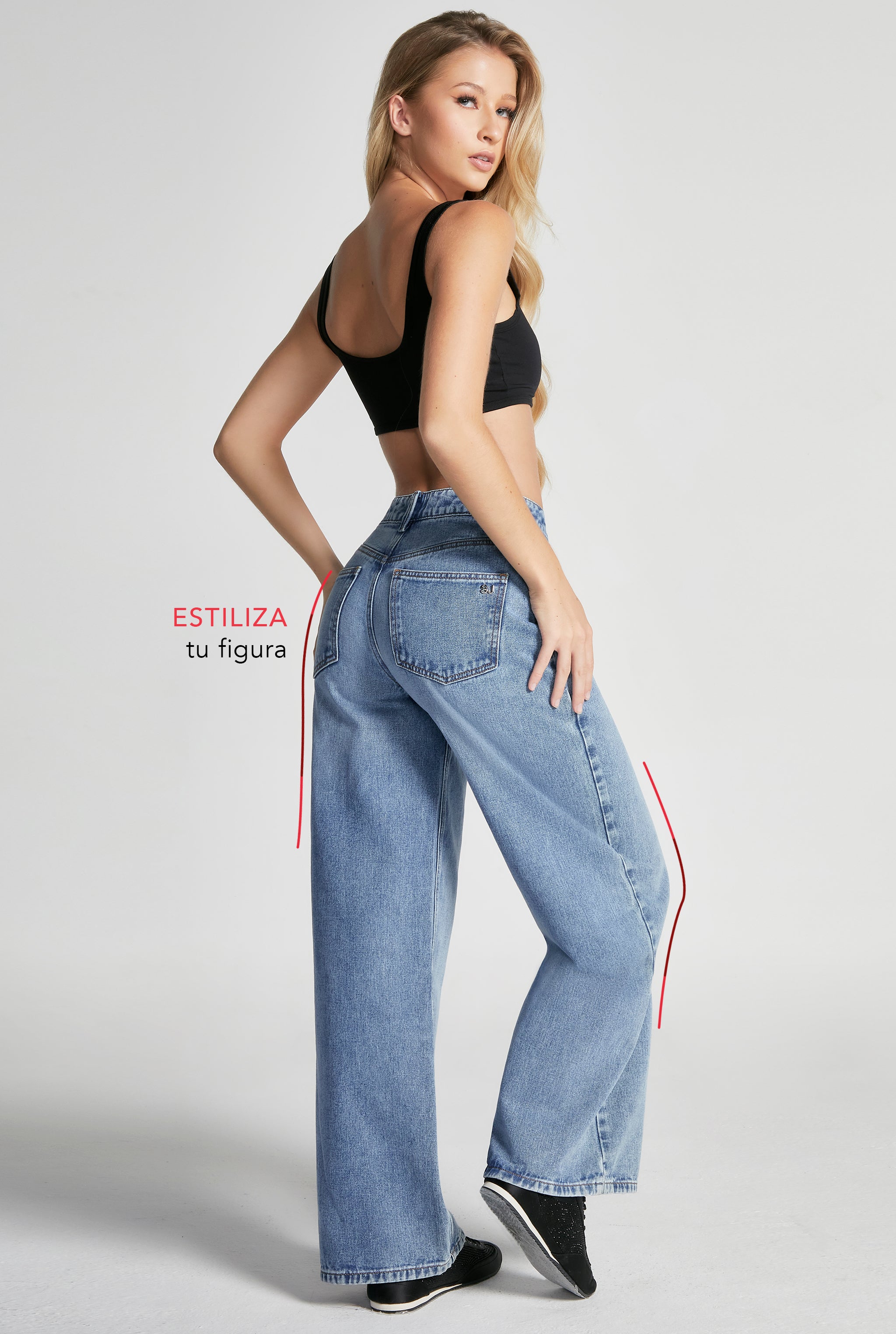 JEANS PIERNA ANCHA CINTURA SÚPER ALTA 4232STCL
