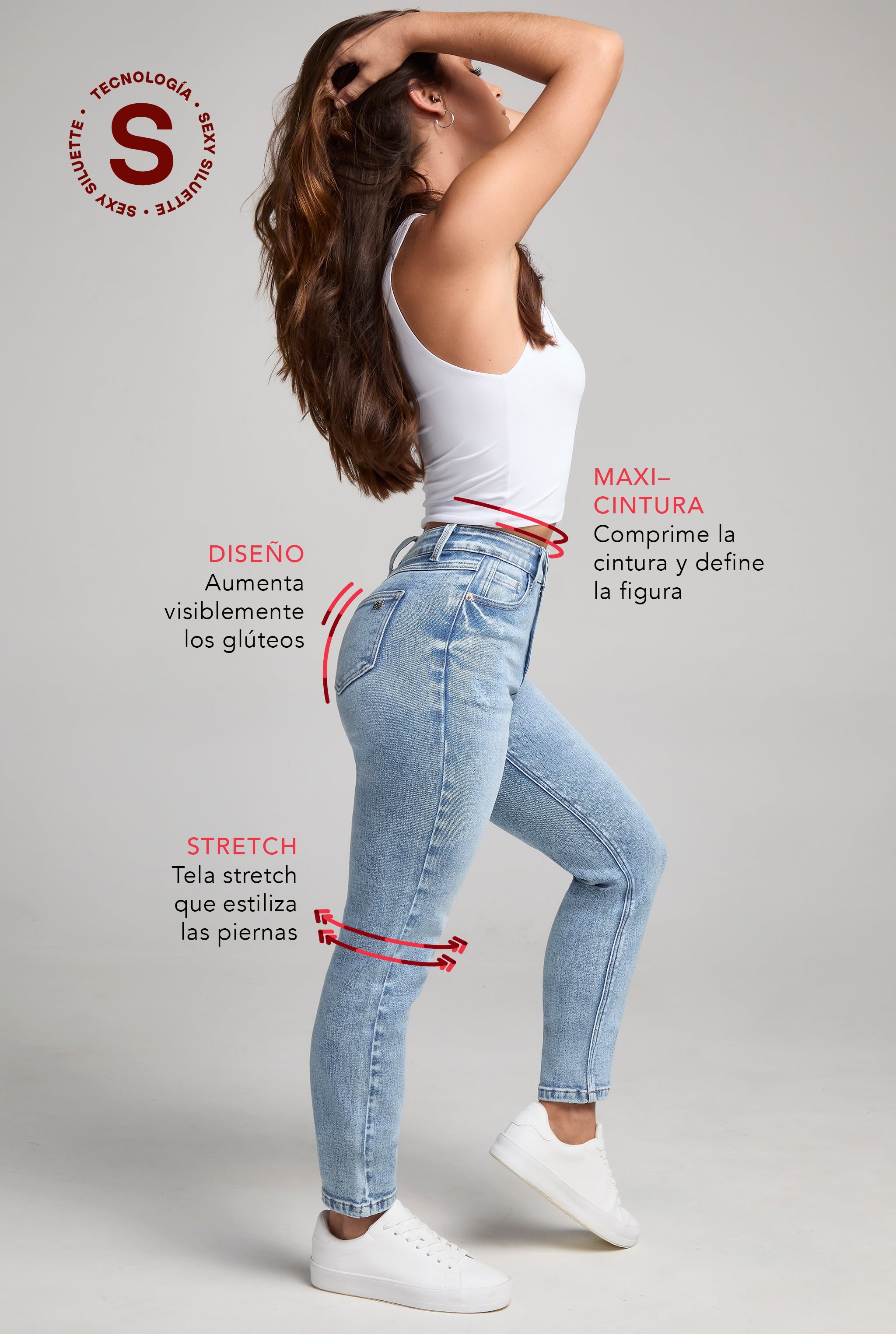 JEANS SKINNY SEXY SILUETTE 4245STCL
