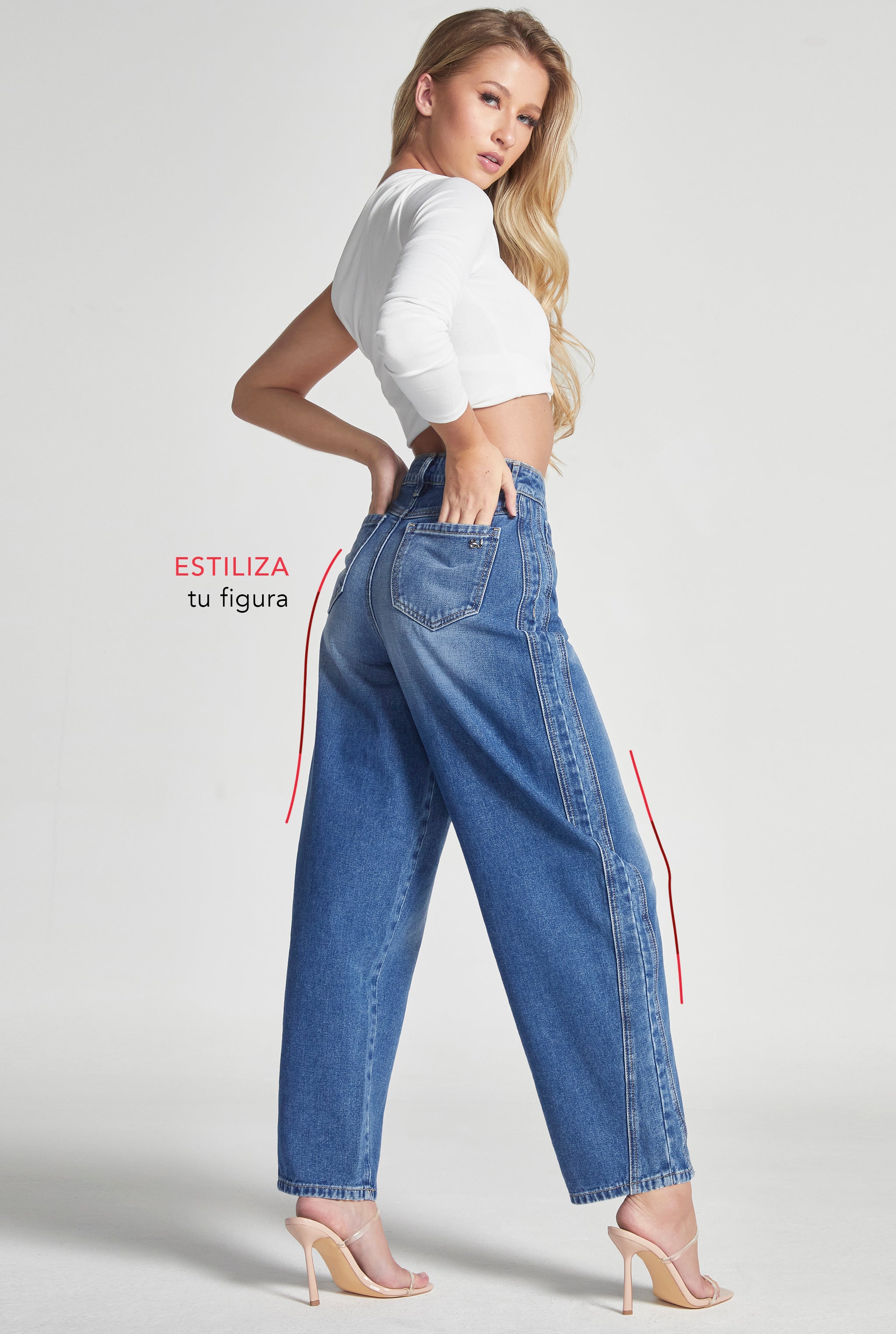 JEANS BARREL CINTURA SÚPER ALTA 9886STME