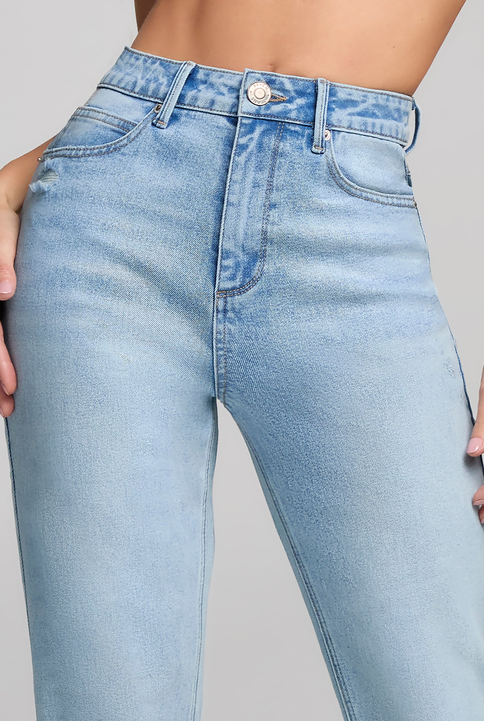 JEANS MOM SEMI CAMPANA FLEX 4240STMC