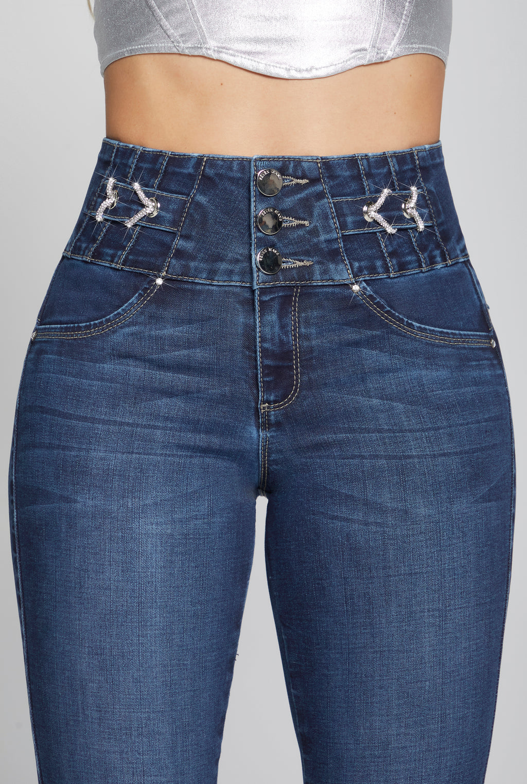 JEANS SUPER SKINNY CINTURA ALTA TECNOLOGÍA BUENÍSSIMA 9928STOB