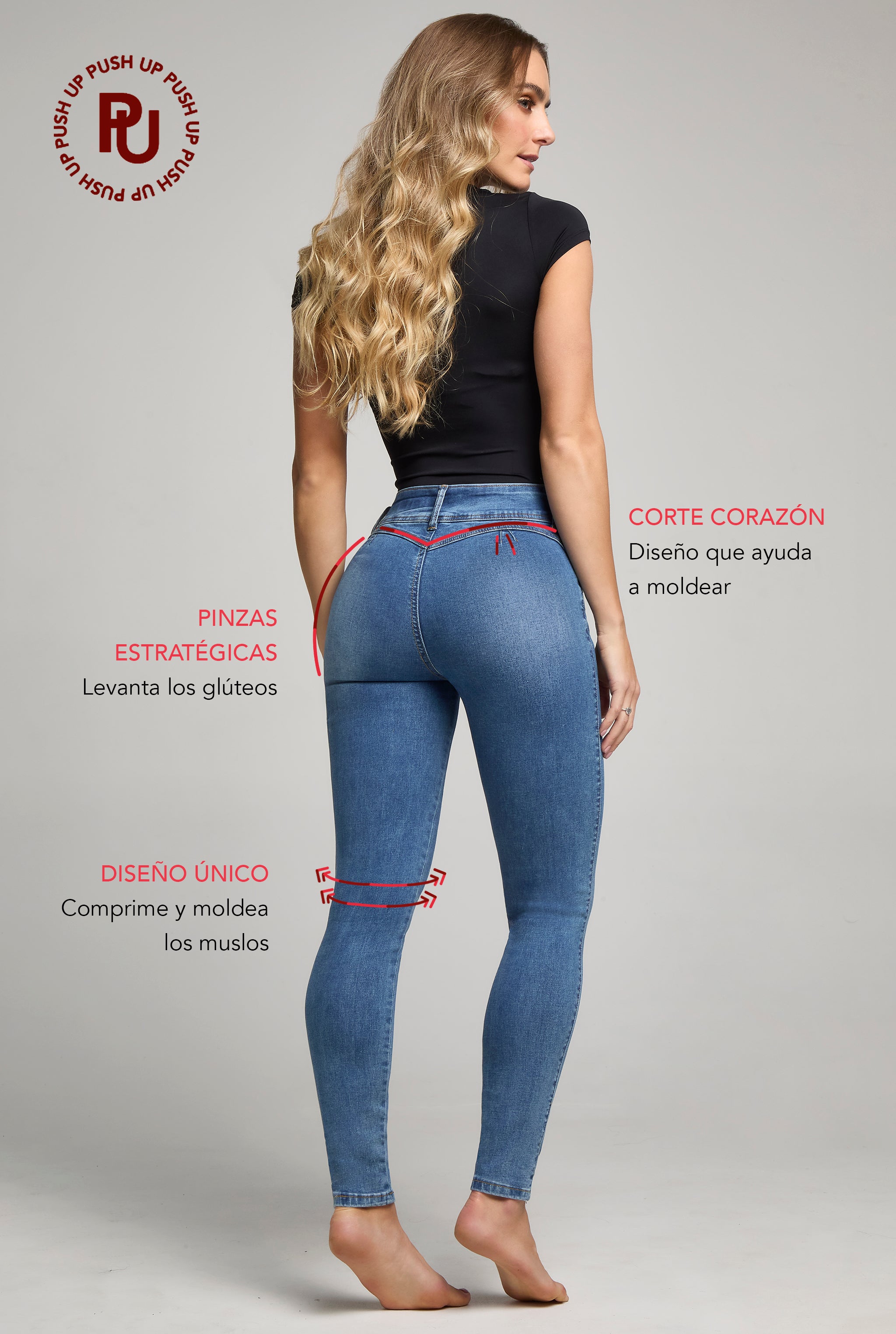 JEANS SÚPER SKINNY TIRO ALTO PUSH UP 0118STMEI