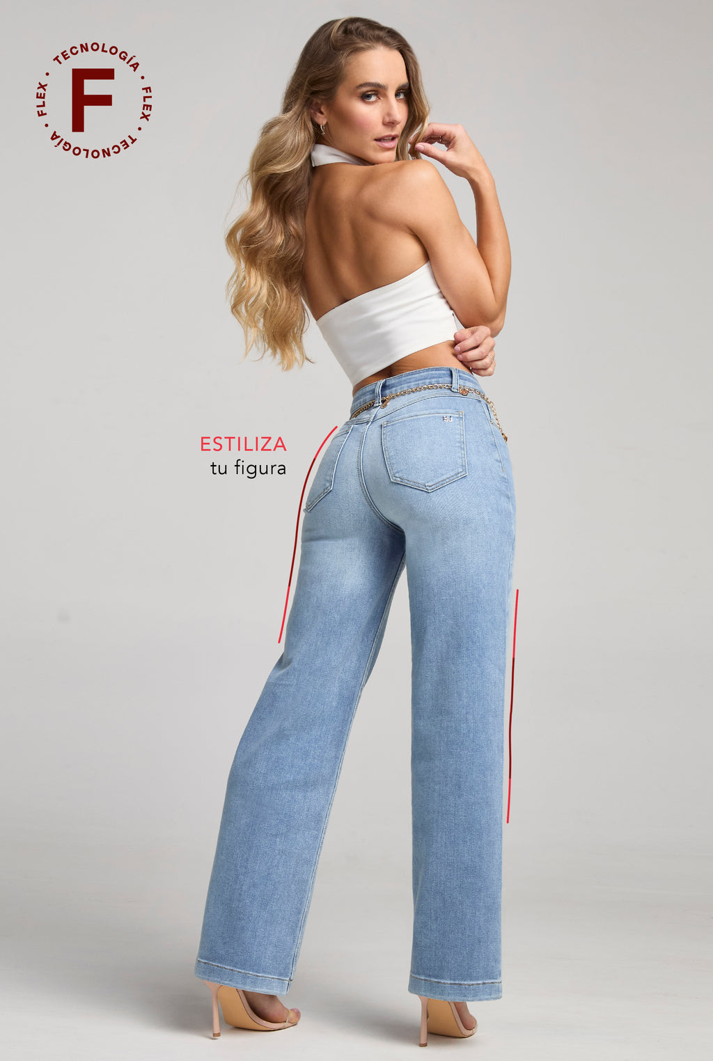 JEANS RECTO ANCHO FLEX 4243STCL