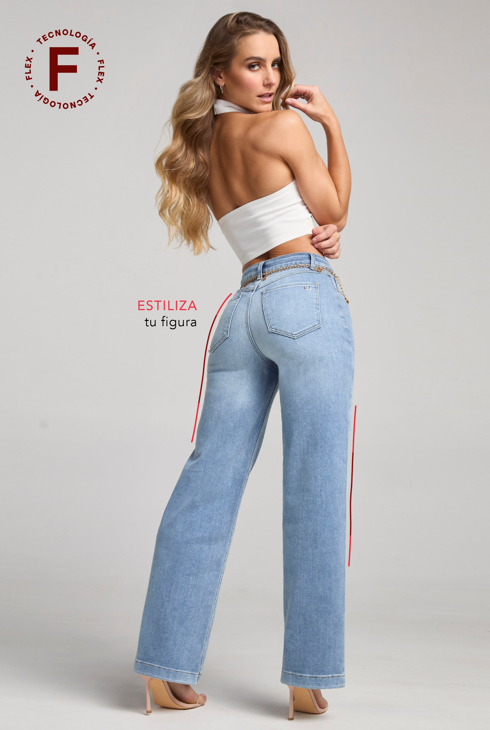 JEANS RECTO ANCHO FLEX 4243STCL