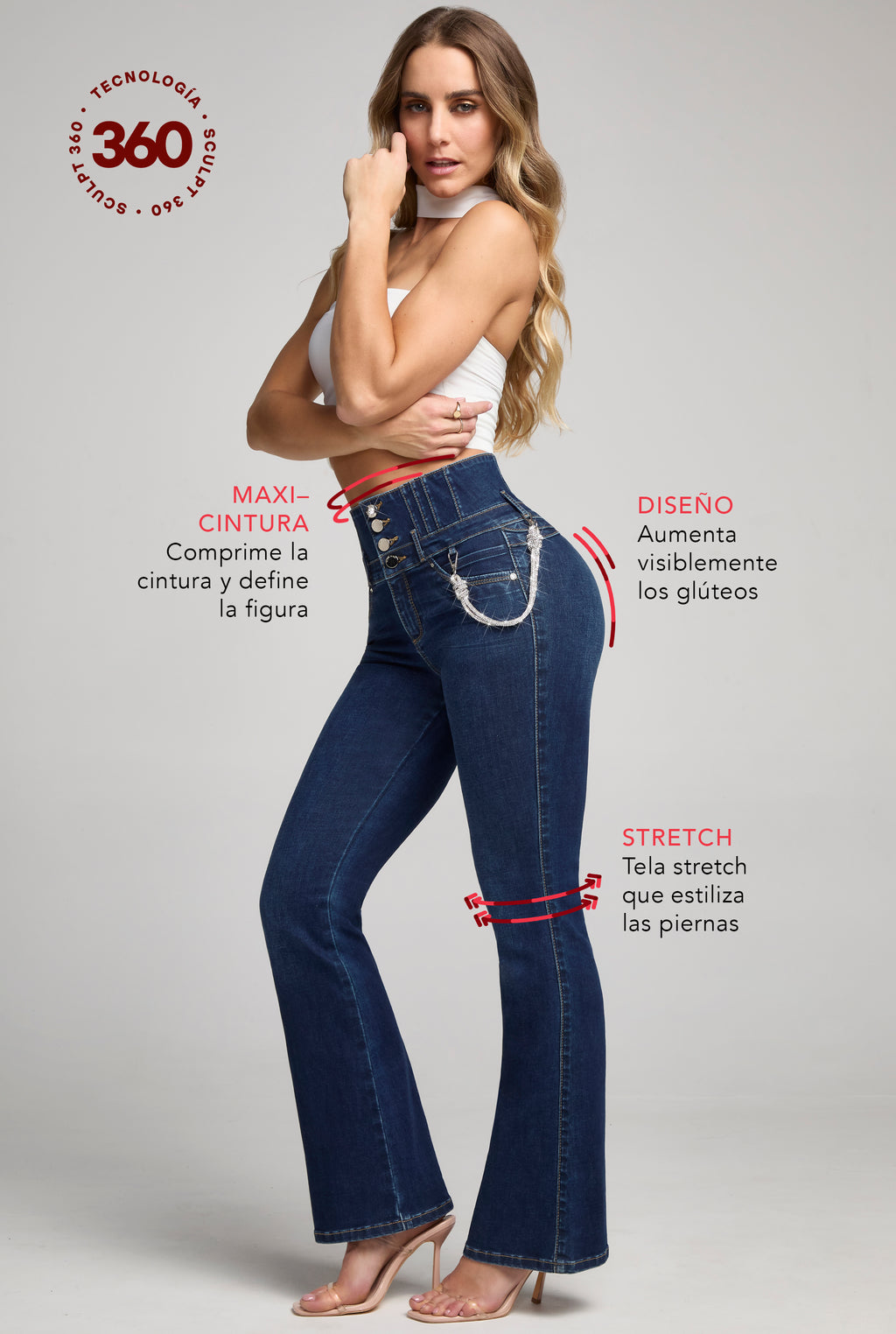 JEANS SEMI CAMPANA  9774STOB (8383155372169)