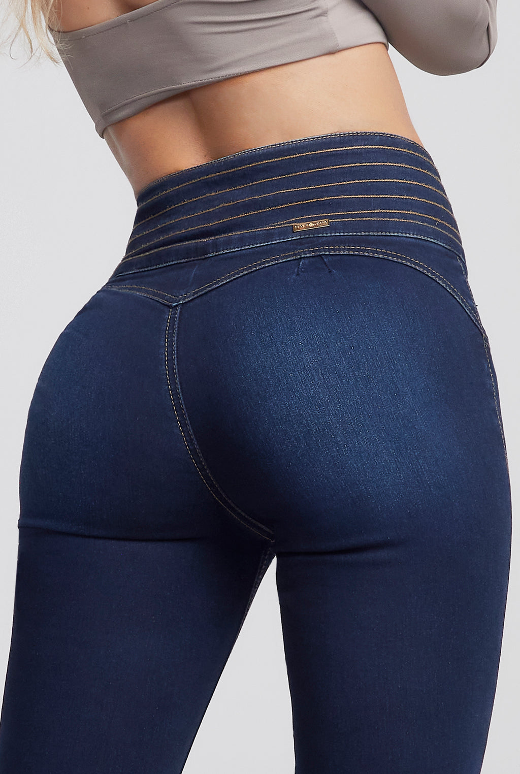 JEANS SòPER SKINNY CINTURA ALTA PUSH UP COLOR AZUL OBSCURO 2269STOB (5230935507081)
