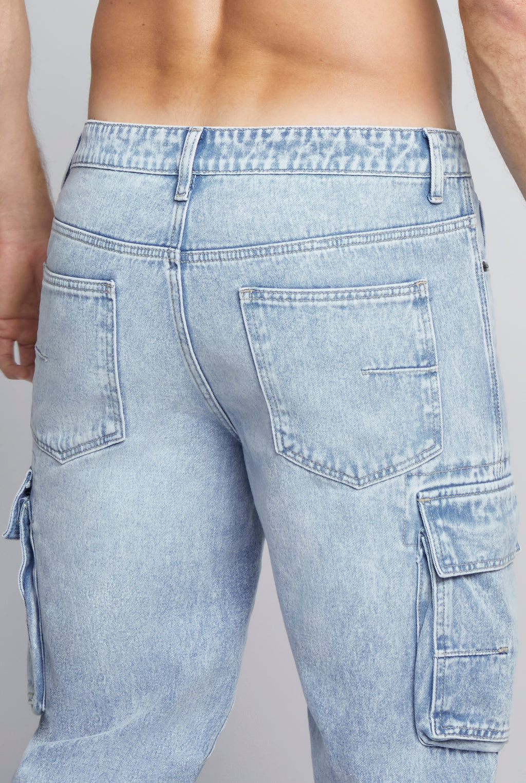 JEANS CARGO CORTE RECTO 7078STCL