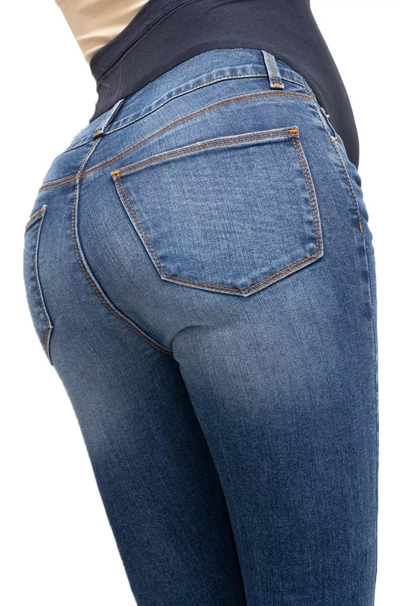 Jeans Súper Skinny Push Up Maternidad 9071STME